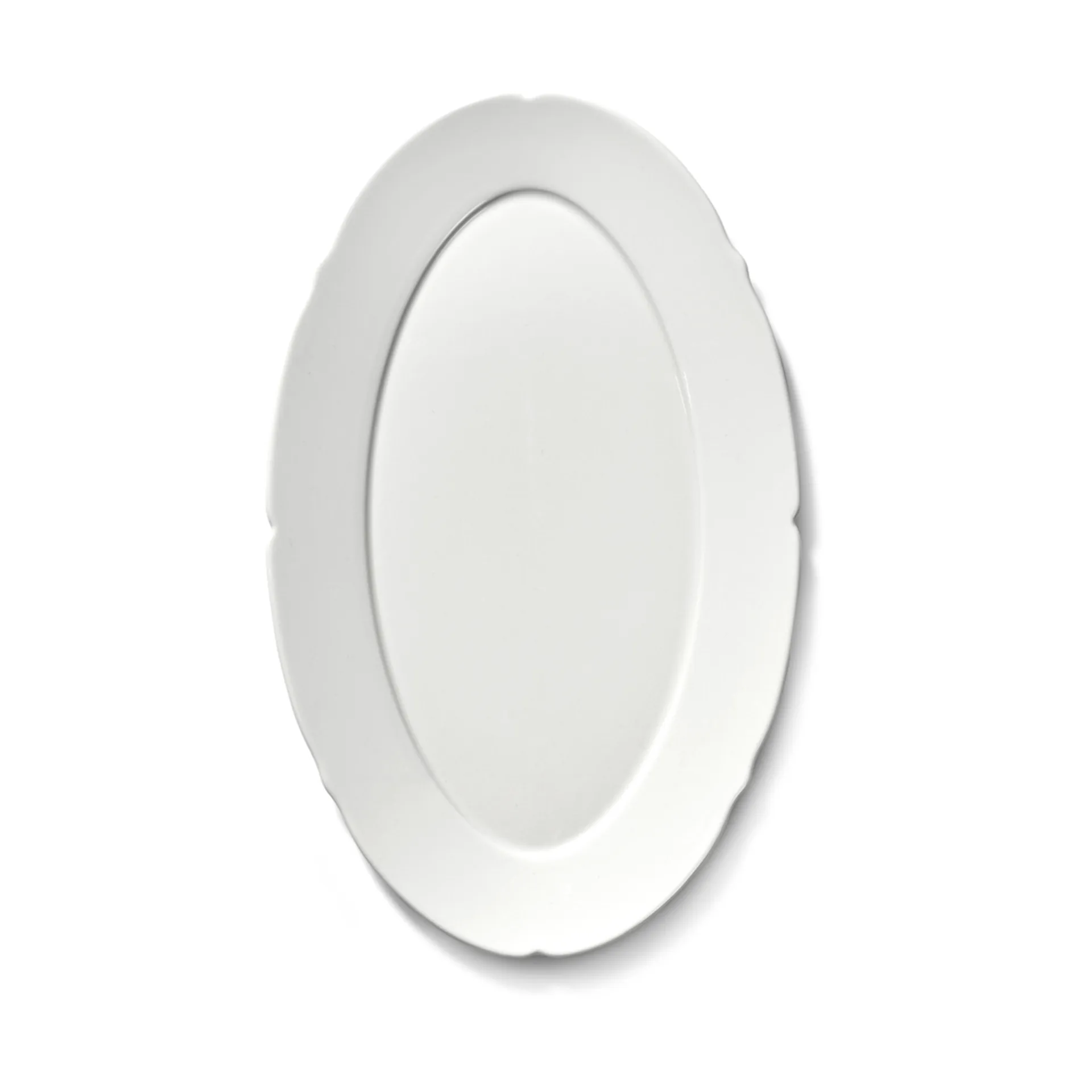 Silhouette prato oval M 15x24,5 cm 4 un., Branco Serax