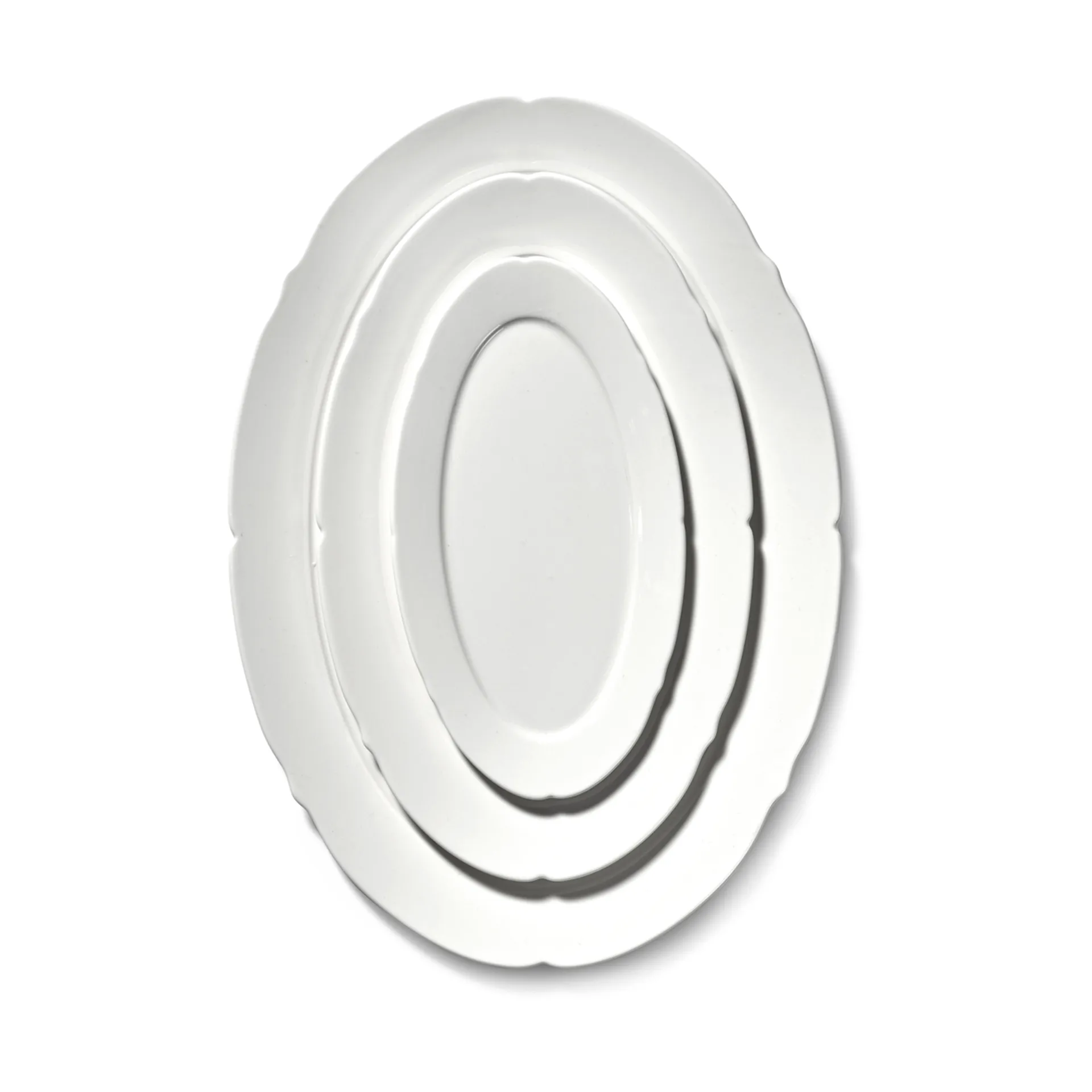 Silhouette prato oval S 10x18,5 cm 4 un., Branco Serax