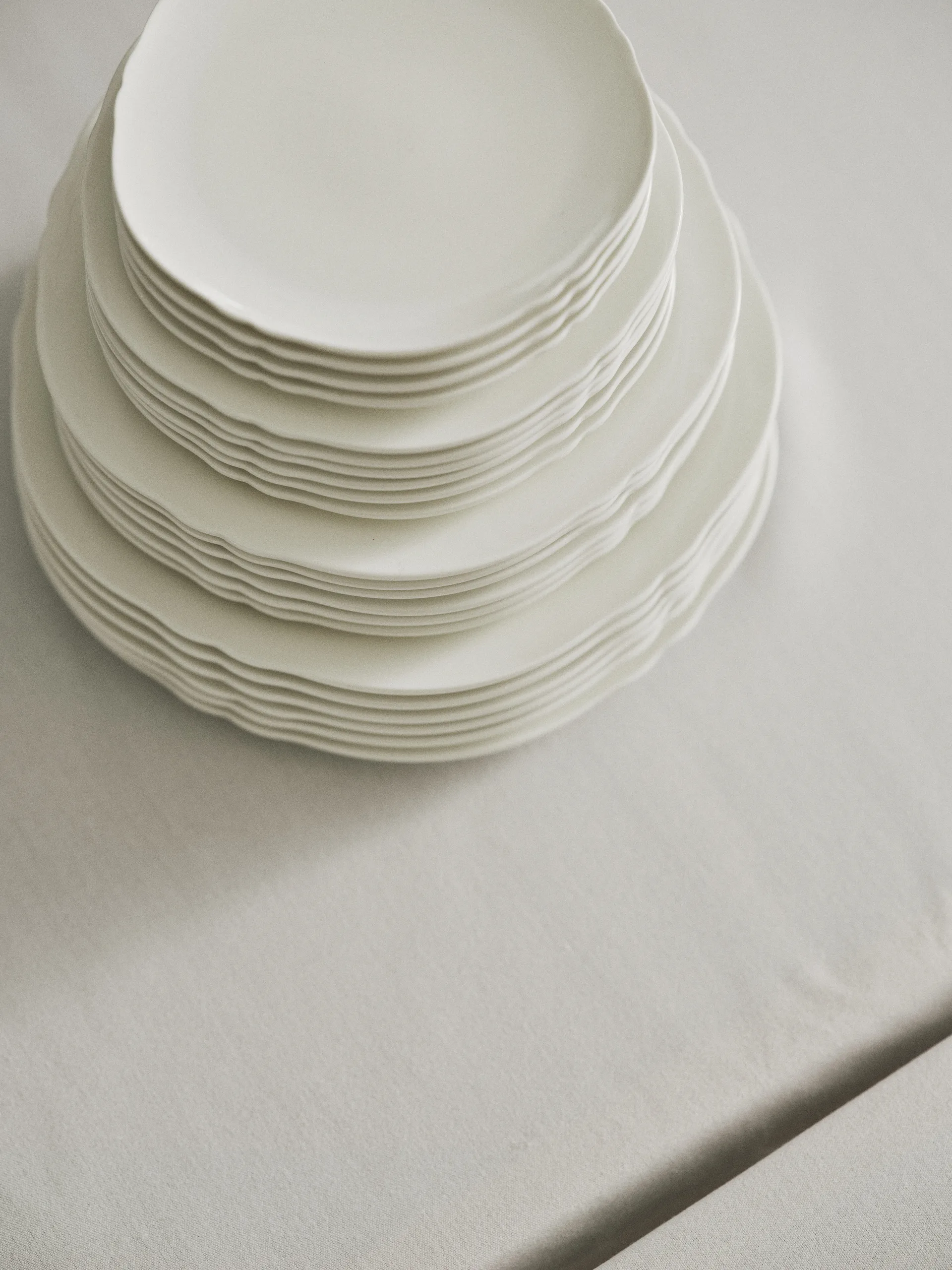 Silhouette prato XS Ø17 cm 4 un., Branco Serax