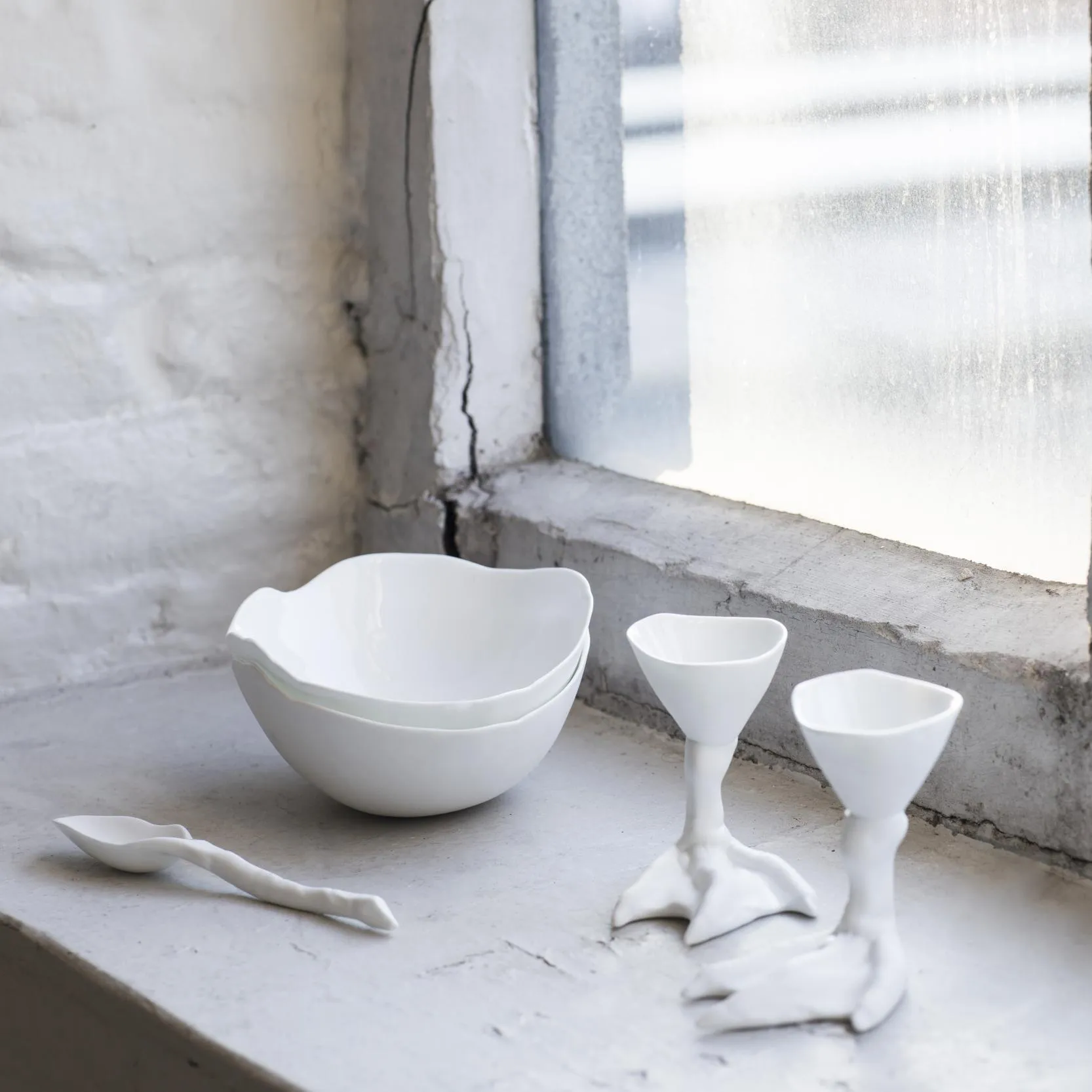 Suporte para ovos Poaking Duck Foot, branco Serax