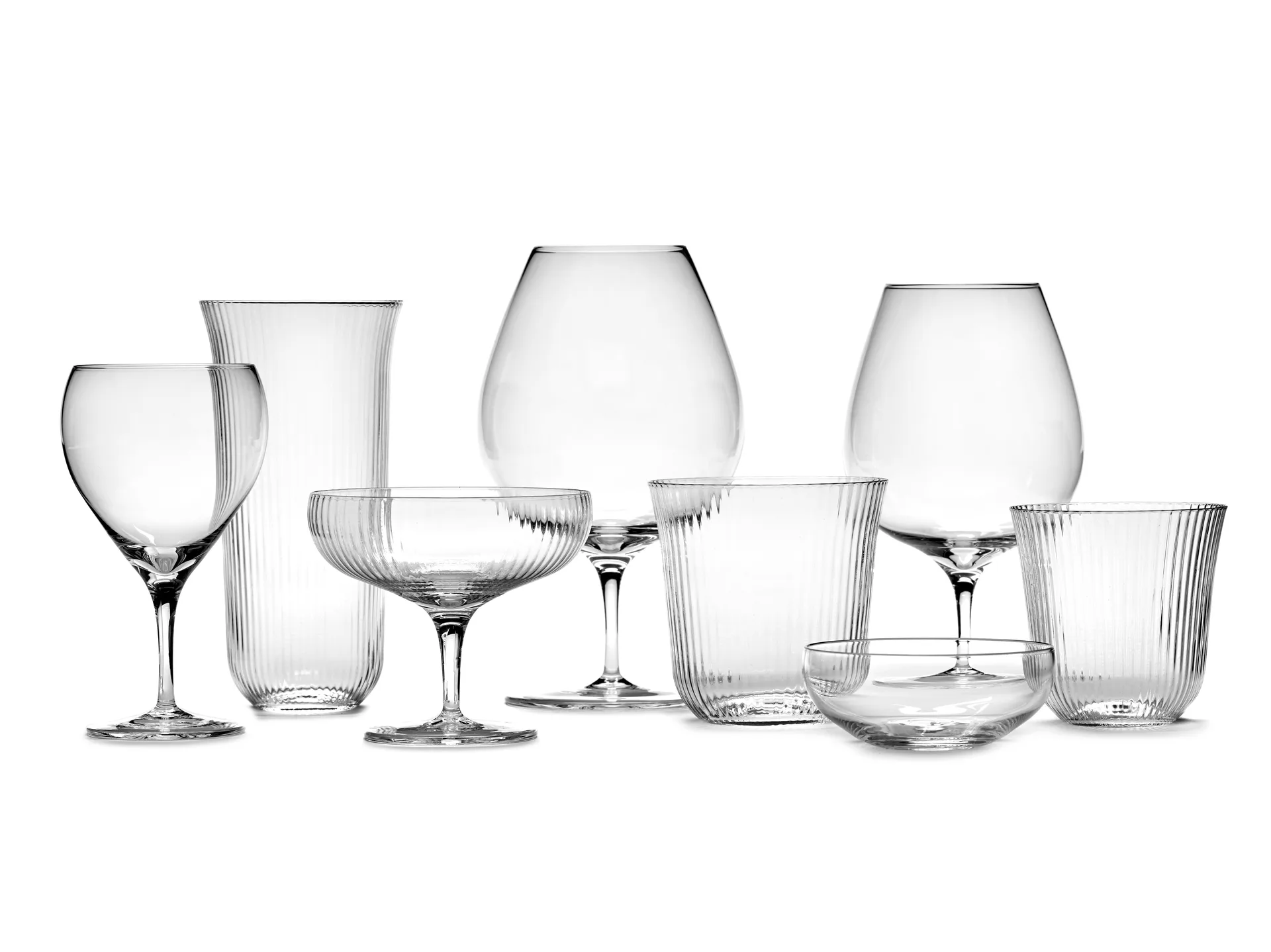 Taça Champagne Coupe Inku 15 cl, Claro Serax