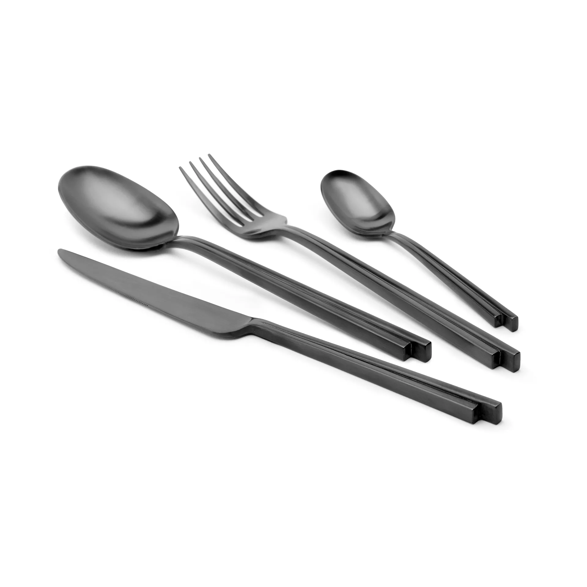 Talheres Dune 24 peças - conjunto presente, Black Serax