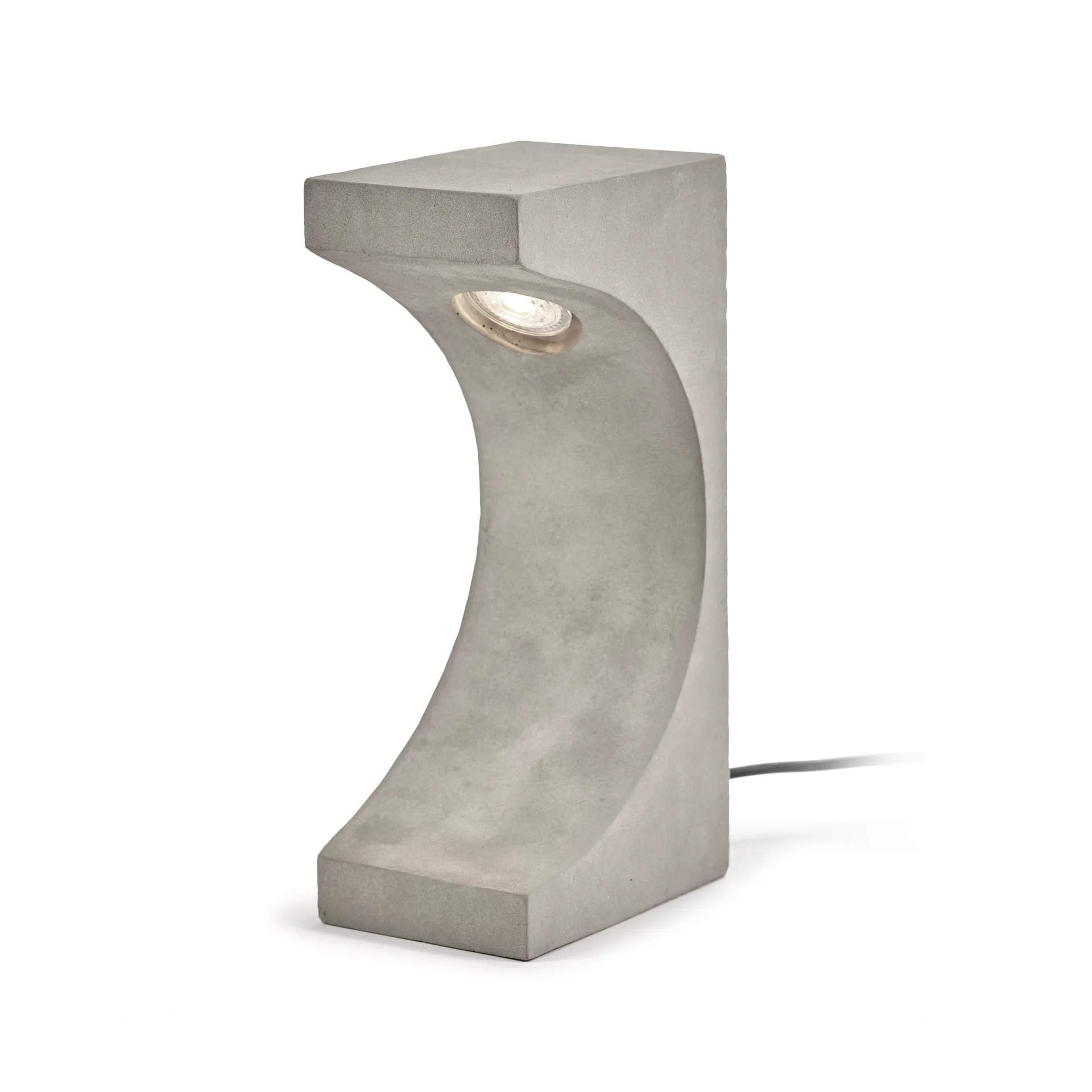 Tangent Concrete candeeiro de mesa 33 cm, Grey Serax