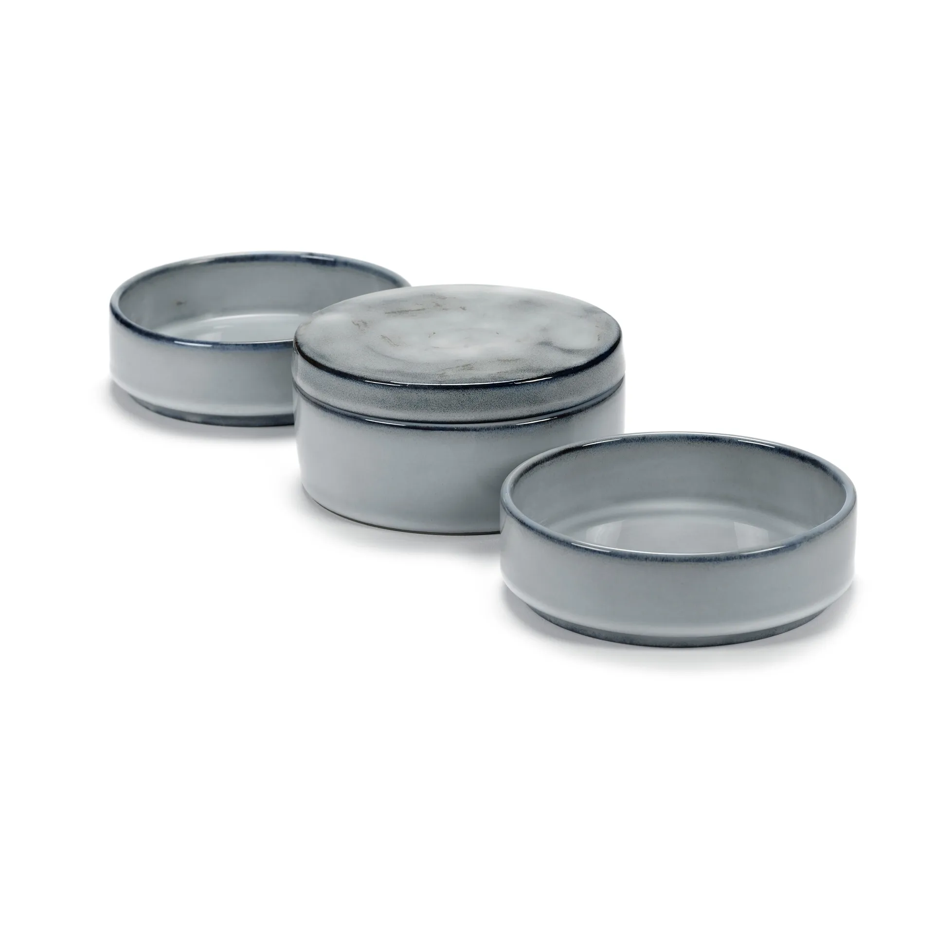 Tigelas Pure empilháveis 3 peças Ø14 cm, Blue Serax