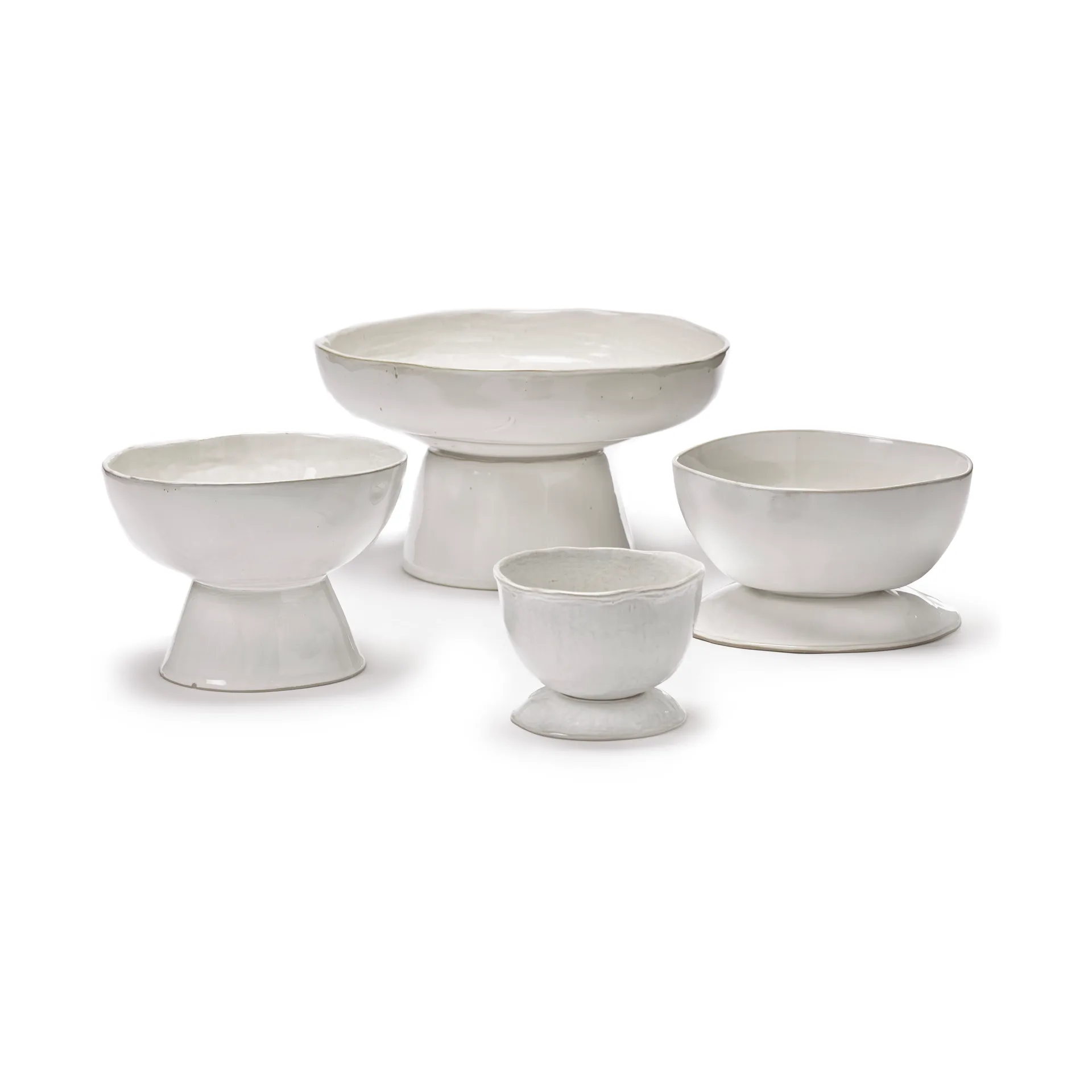 Travessa La Mère com pé Ø31 cm, Off-white  Serax