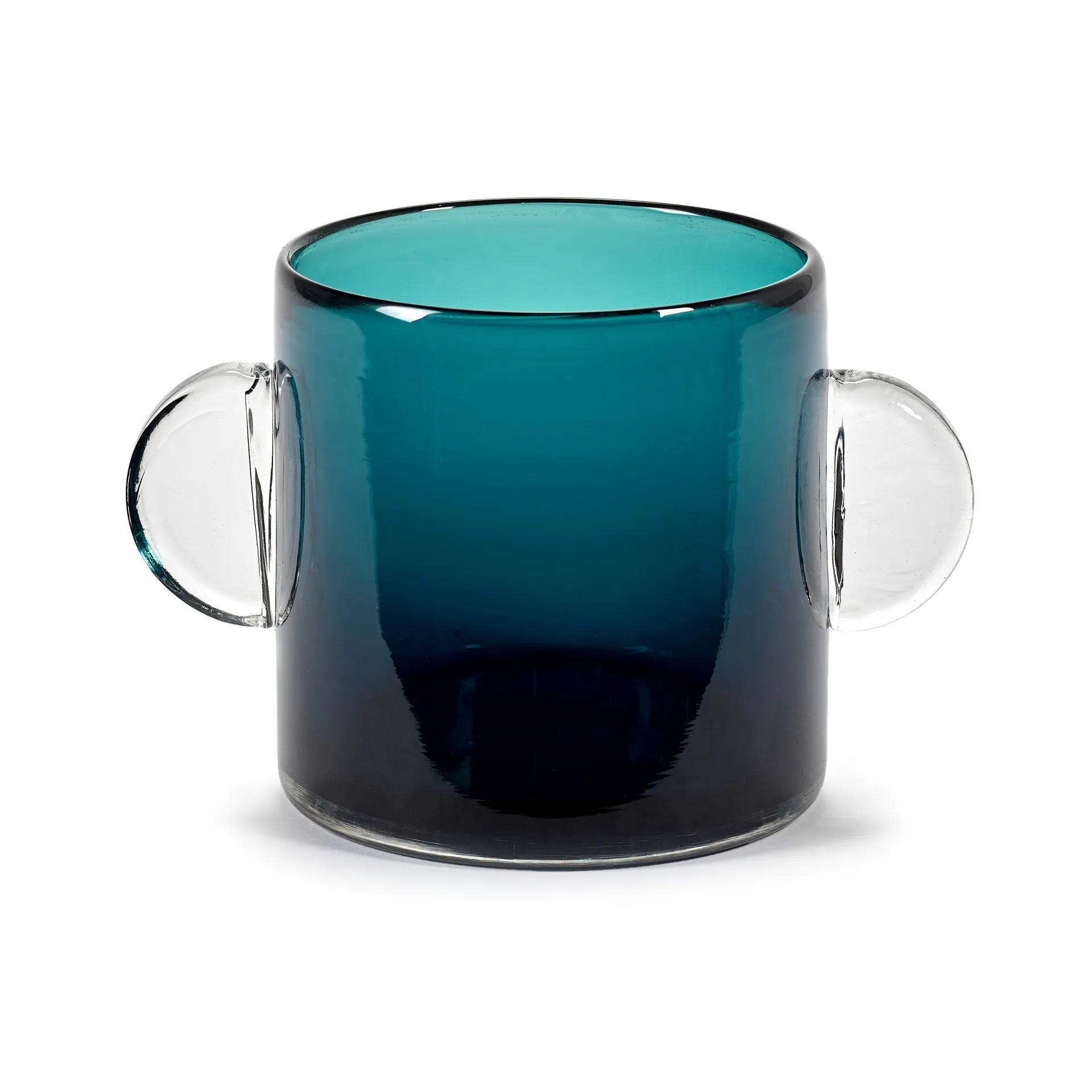 Vaso com pegas Wind & Fire 13 cm, azul escuro Serax