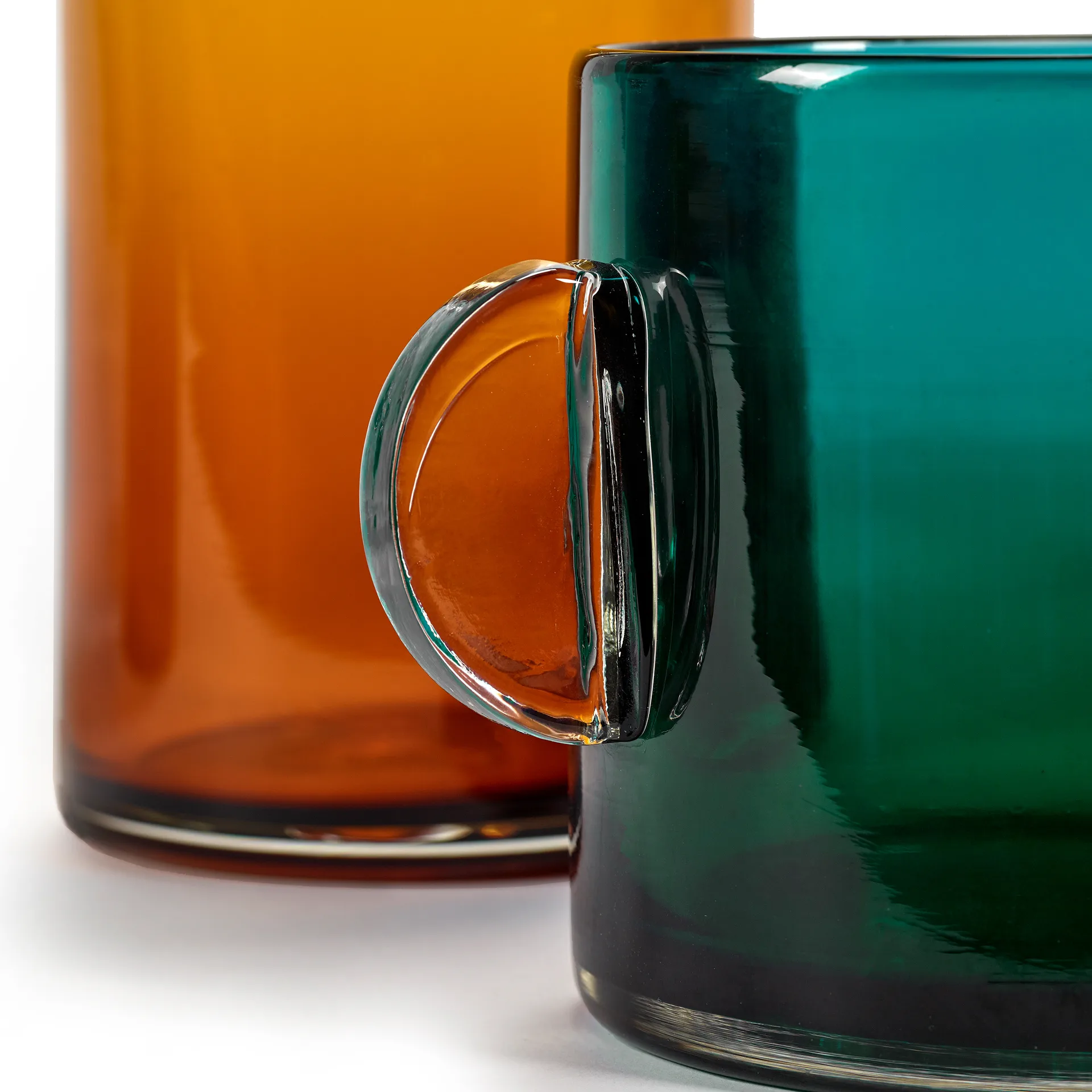 Vaso com pegas Wind & Fire 13 cm, azul escuro Serax