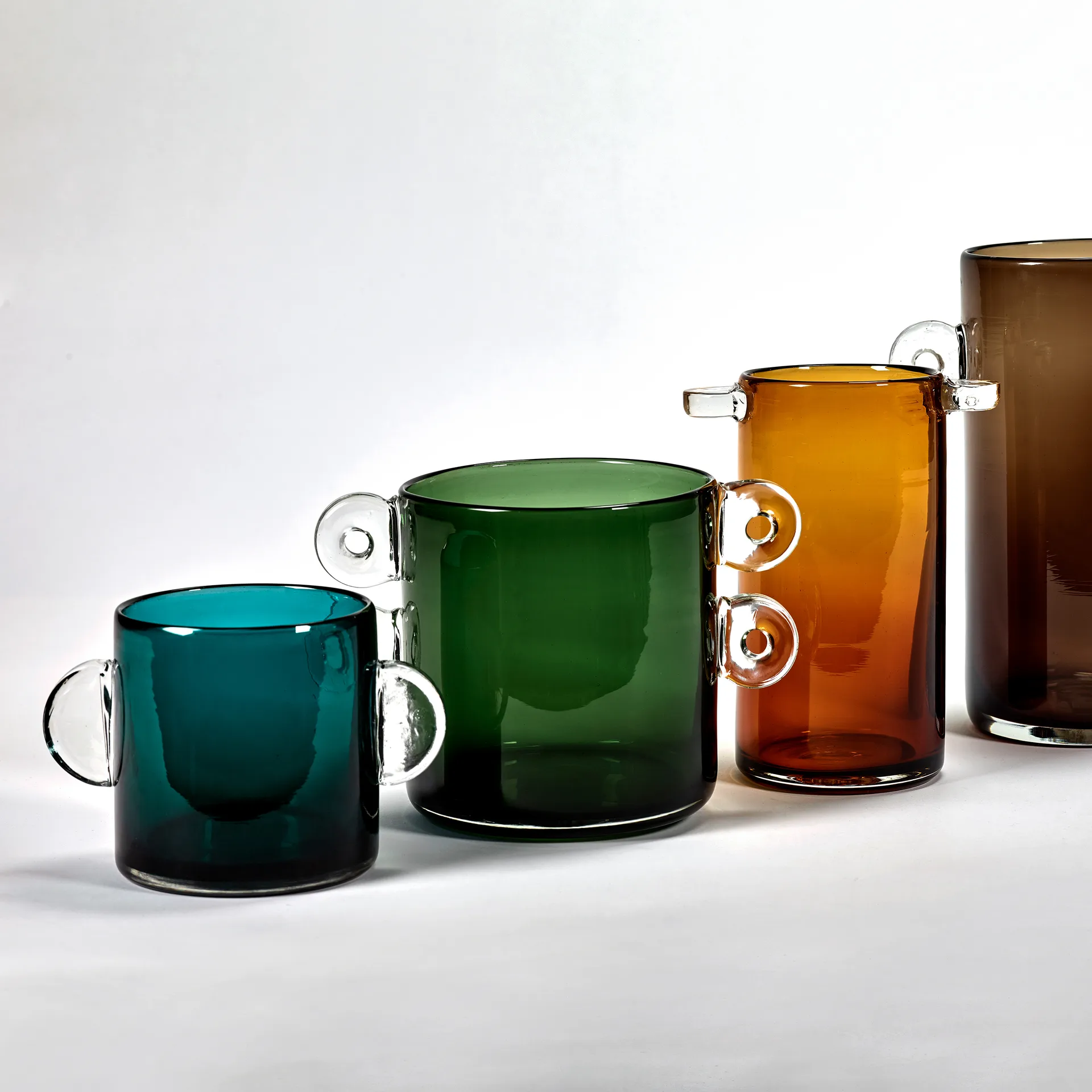 Vaso com pegas Wind & Fire 13 cm, azul escuro Serax