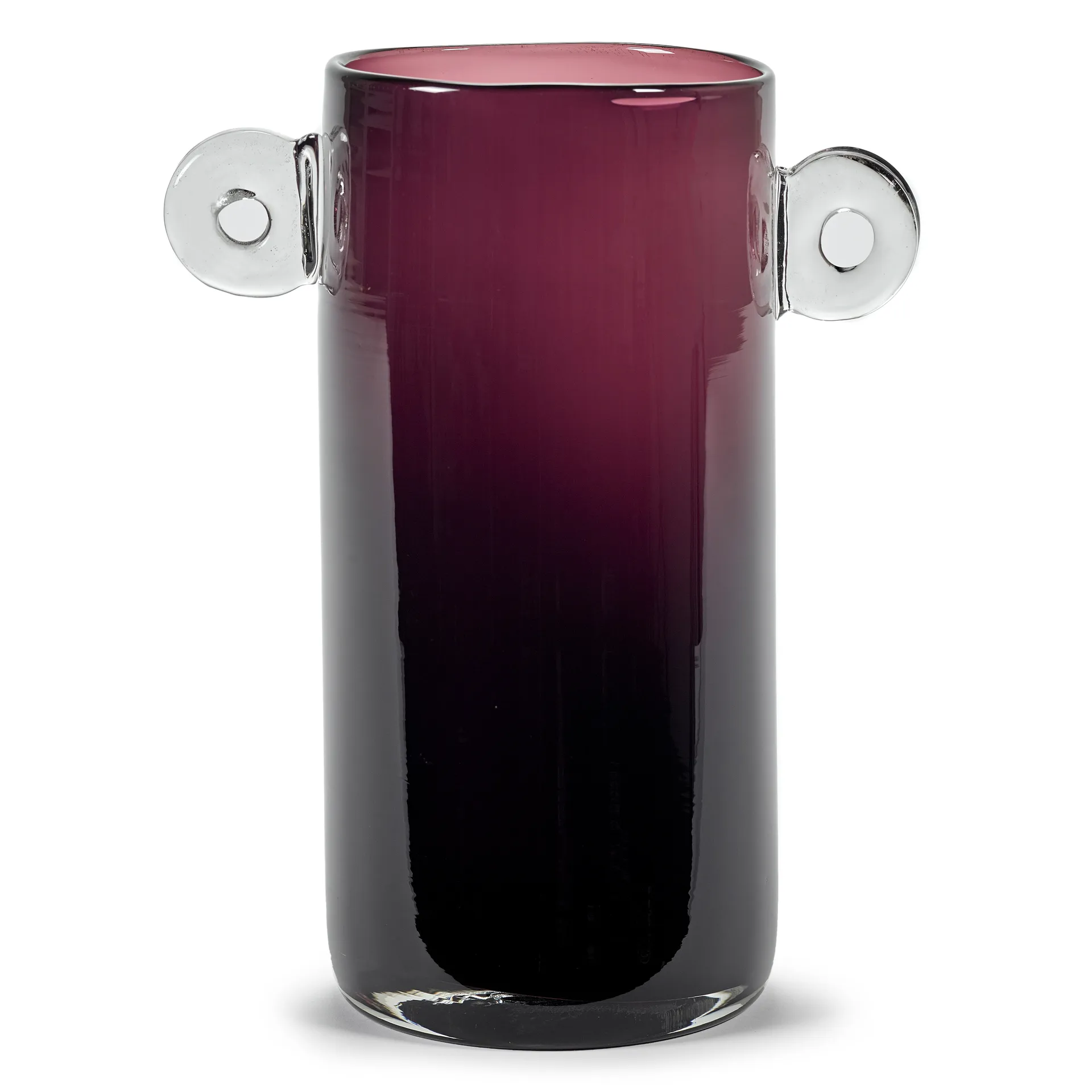 Vaso com pegas Wind & Fire 31 cm, aubergine Serax