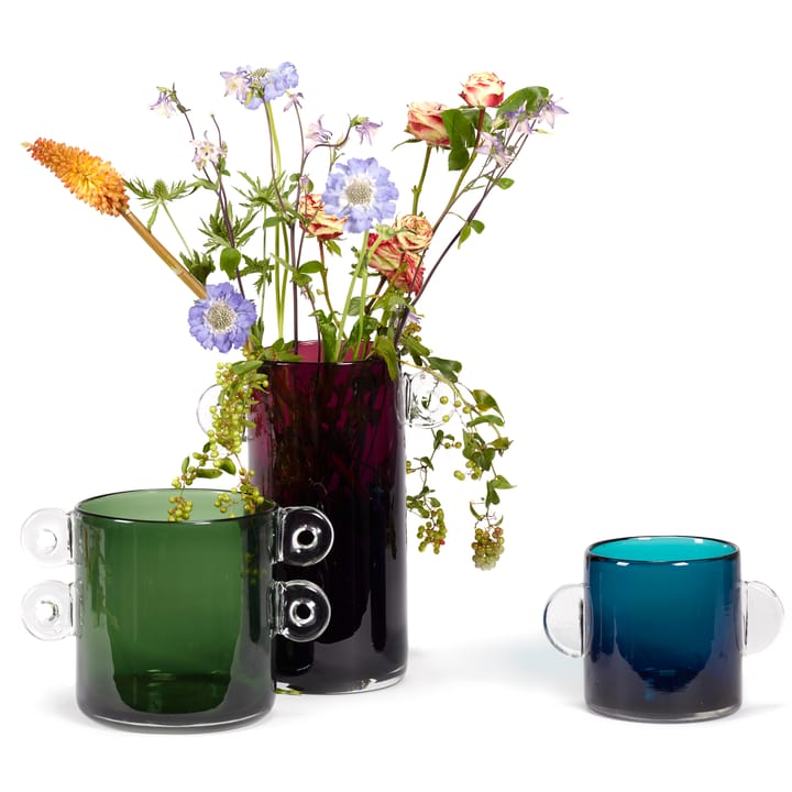 Vaso com pegas Wind & Fire 31 cm, aubergine Serax