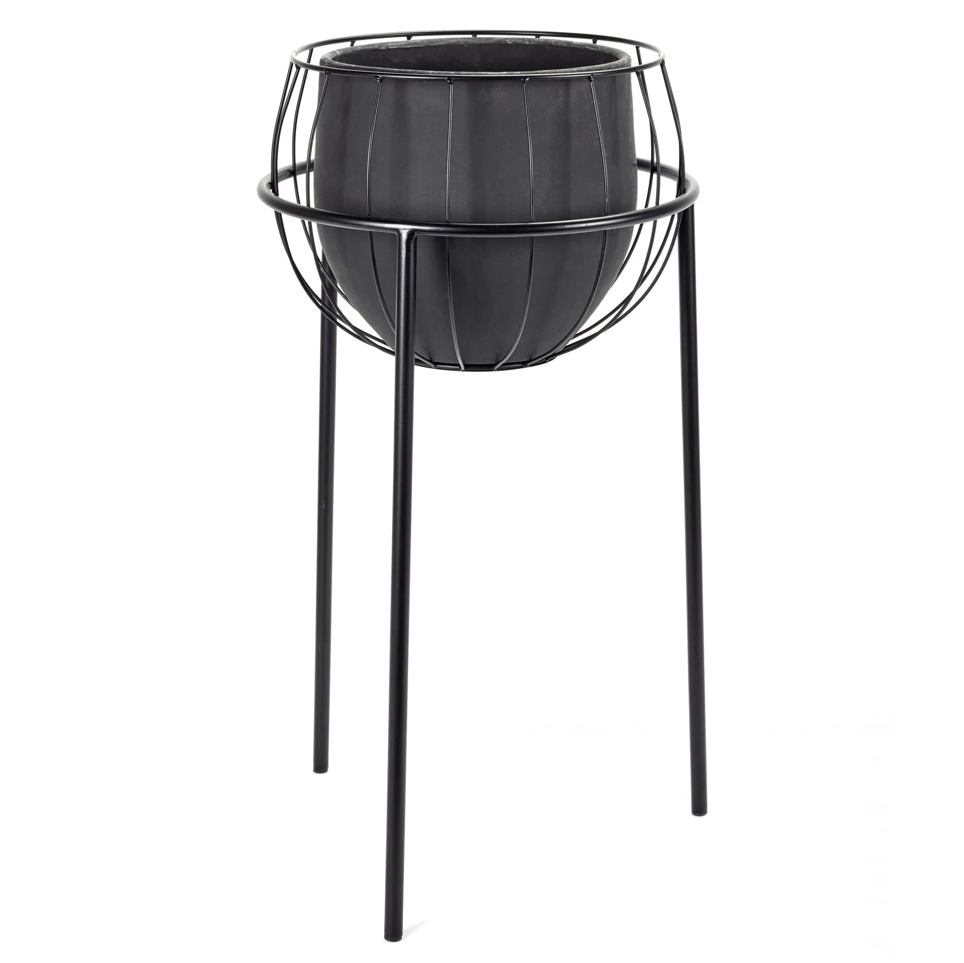 Vaso de flores com suporte Serax, preto Serax