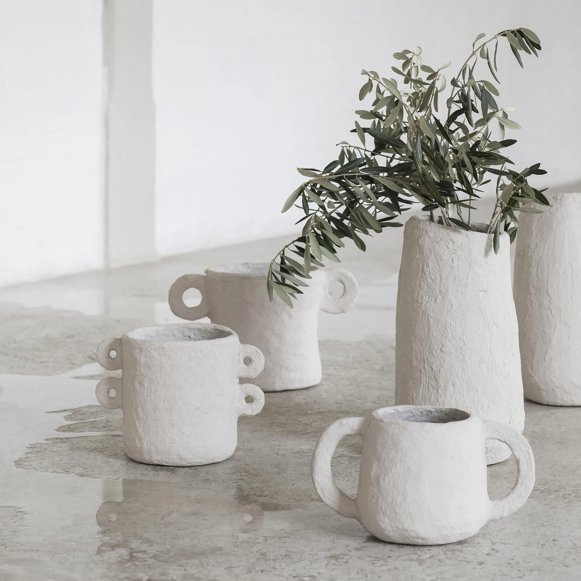 Vaso de flores Earth Ø 18 cm, bege Serax