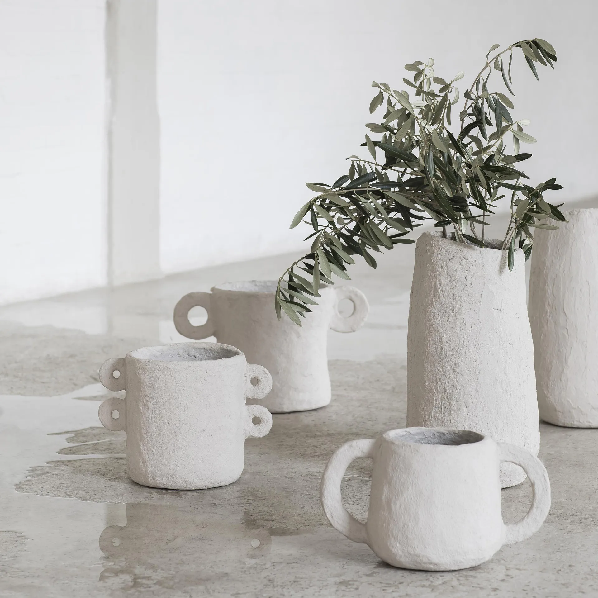 Vaso de flores Earth Ø 22 cm, bege Serax