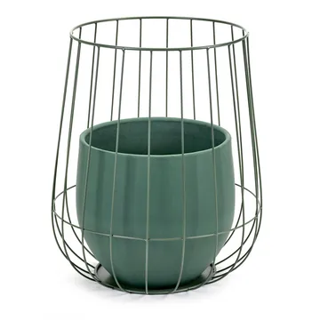 Vaso de flores em cesto Sera 37x46 cm - army green - Serax