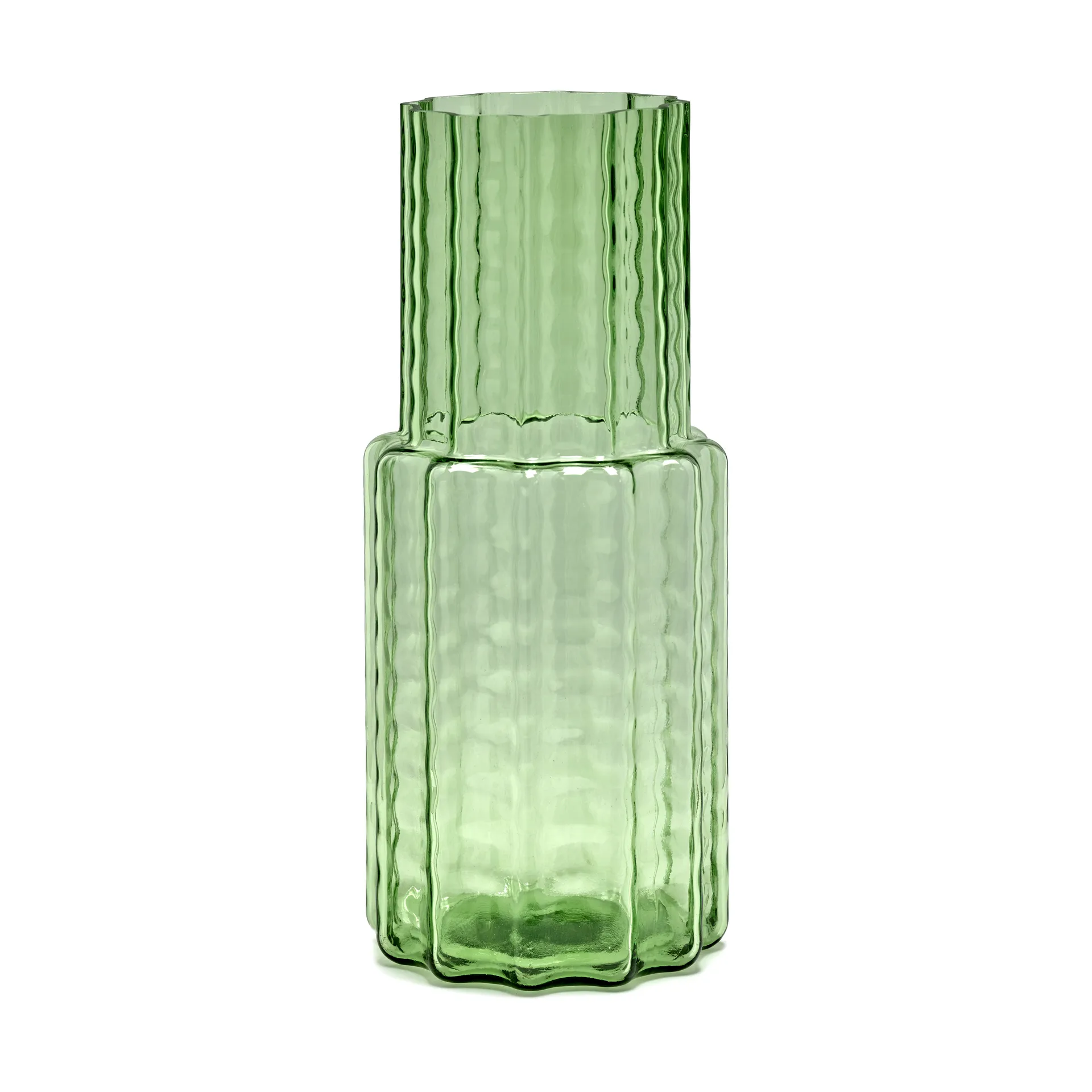 Vaso Waves 05 Ø16x35 cm, Green-clear Serax
