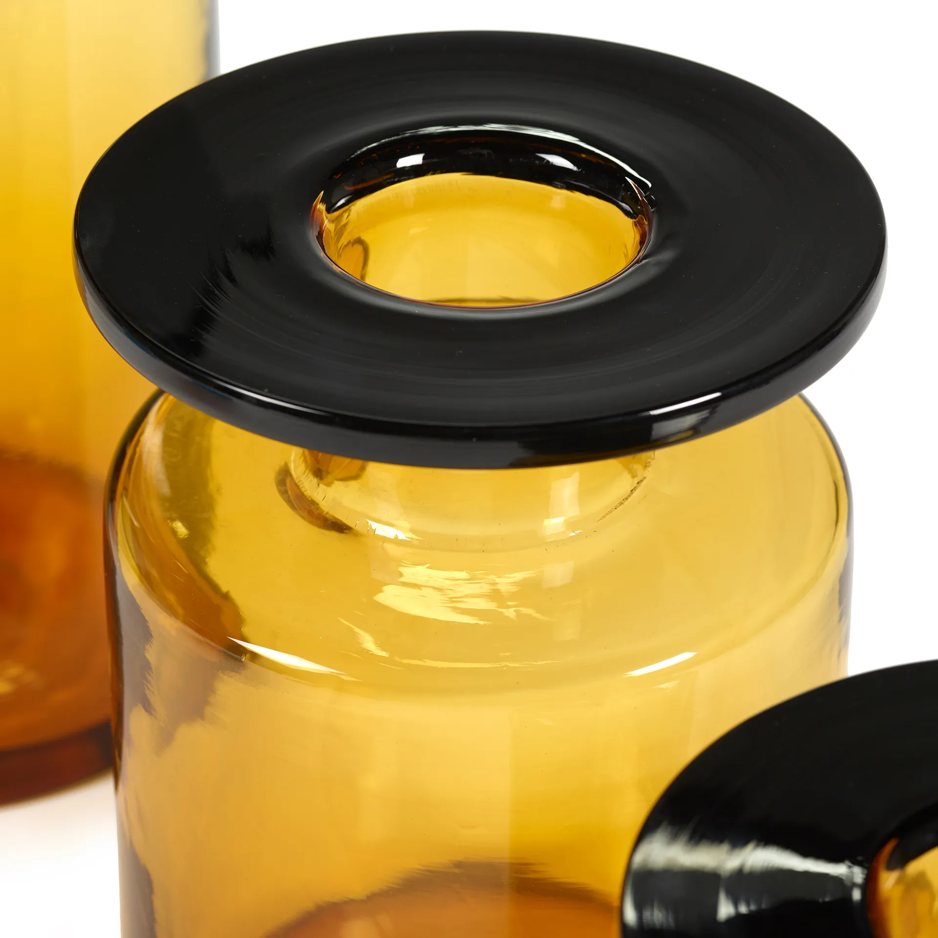 Vaso Wind & Fire 27 cm, Preto-âmbar Serax