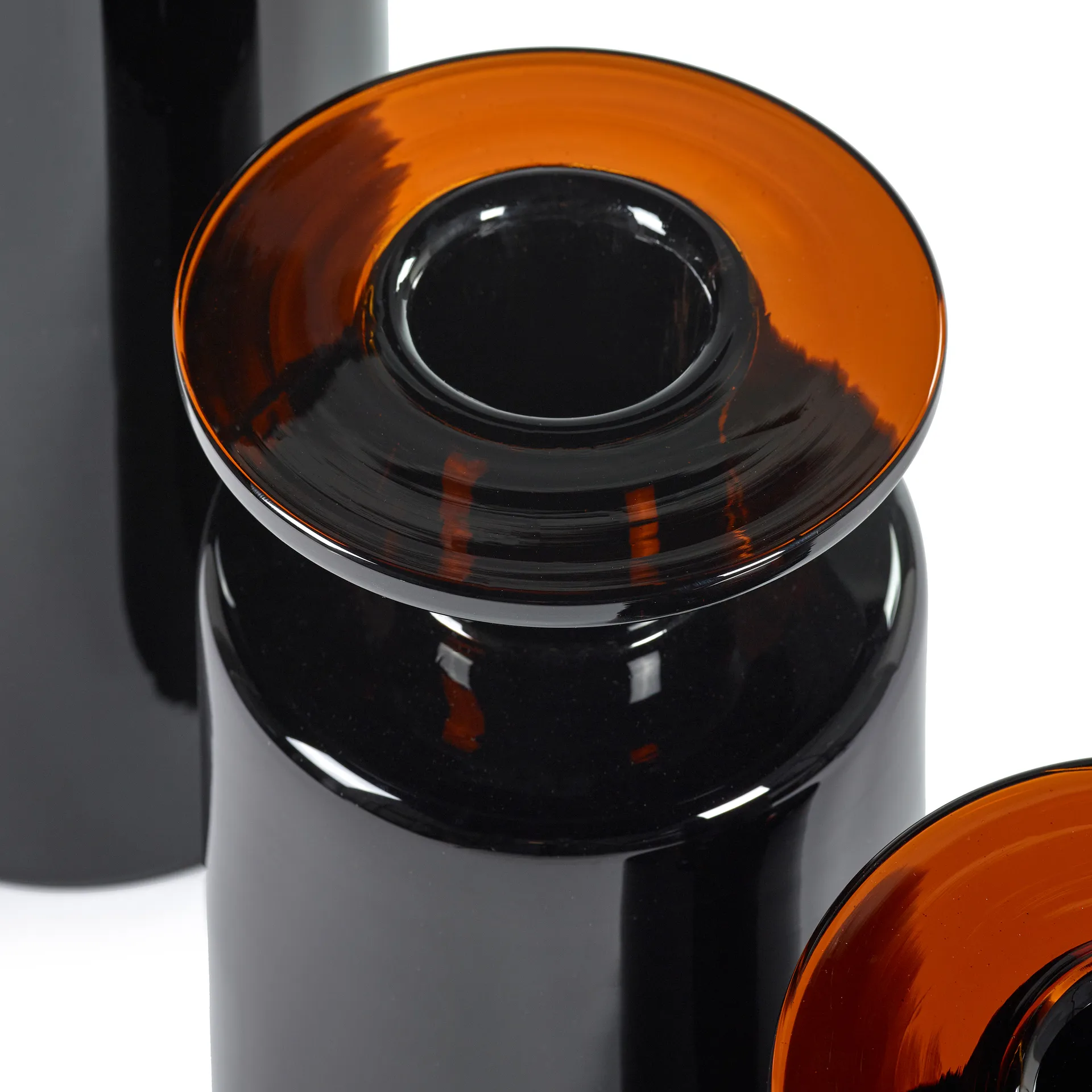 Vaso Wind & Fire 27 cm, preto-castanho escuro Serax