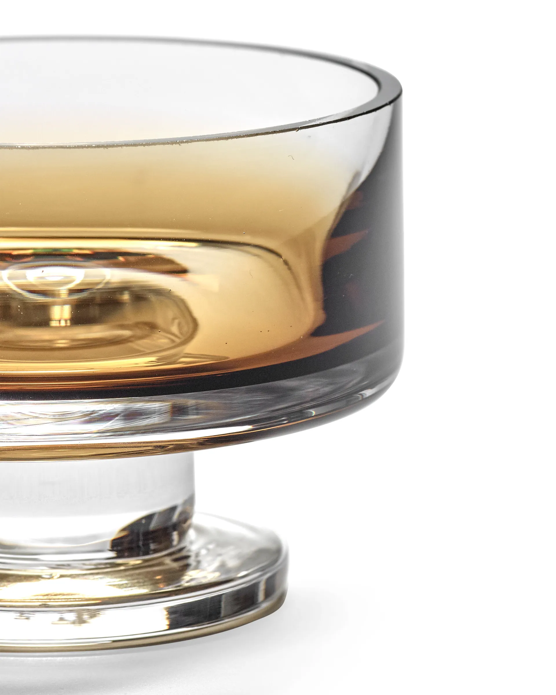 Zuma tigela baixa com pé S Ø8,5 cm, Âmbar Serax