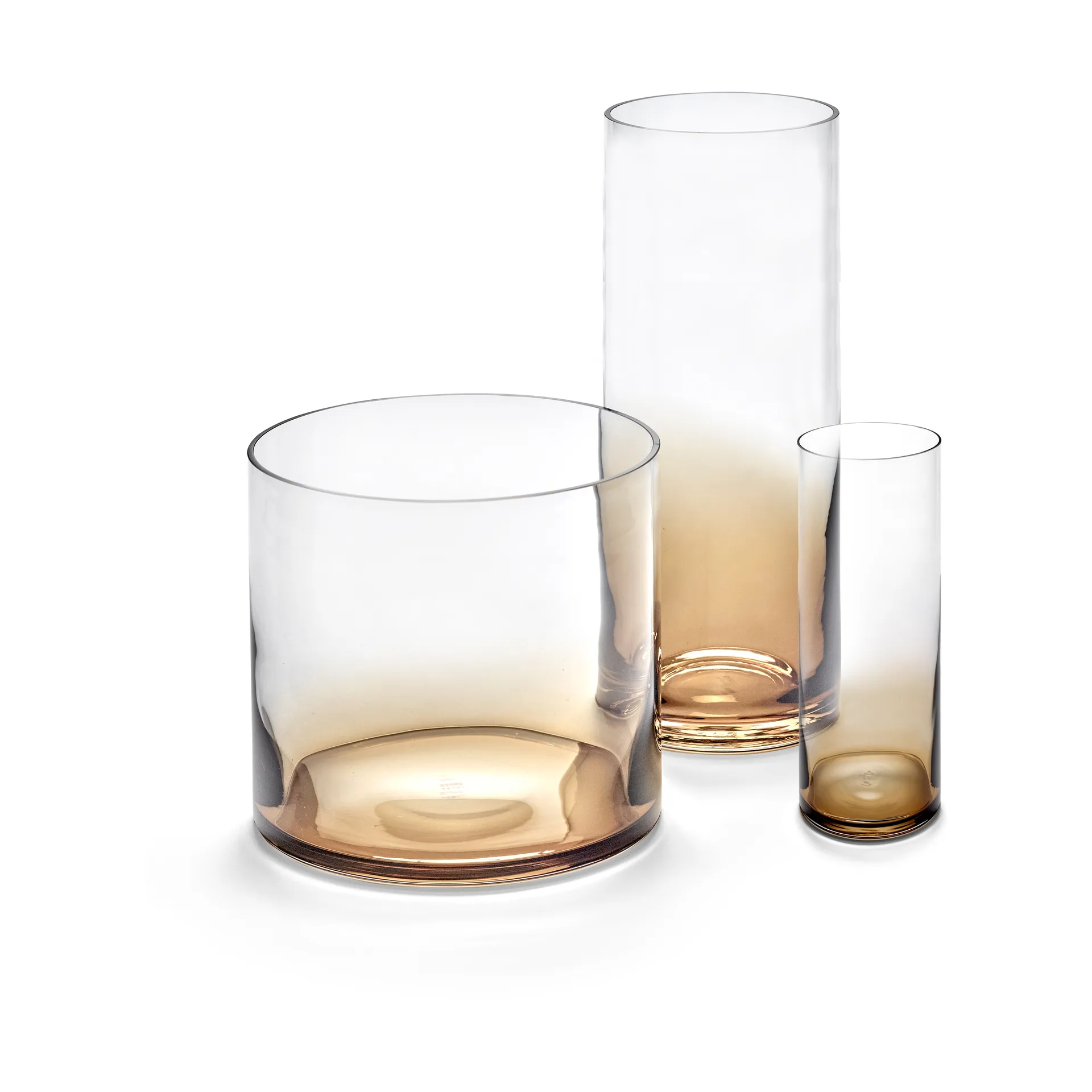 Zuma vaso L Ø11x33 cm, Âmbar Serax