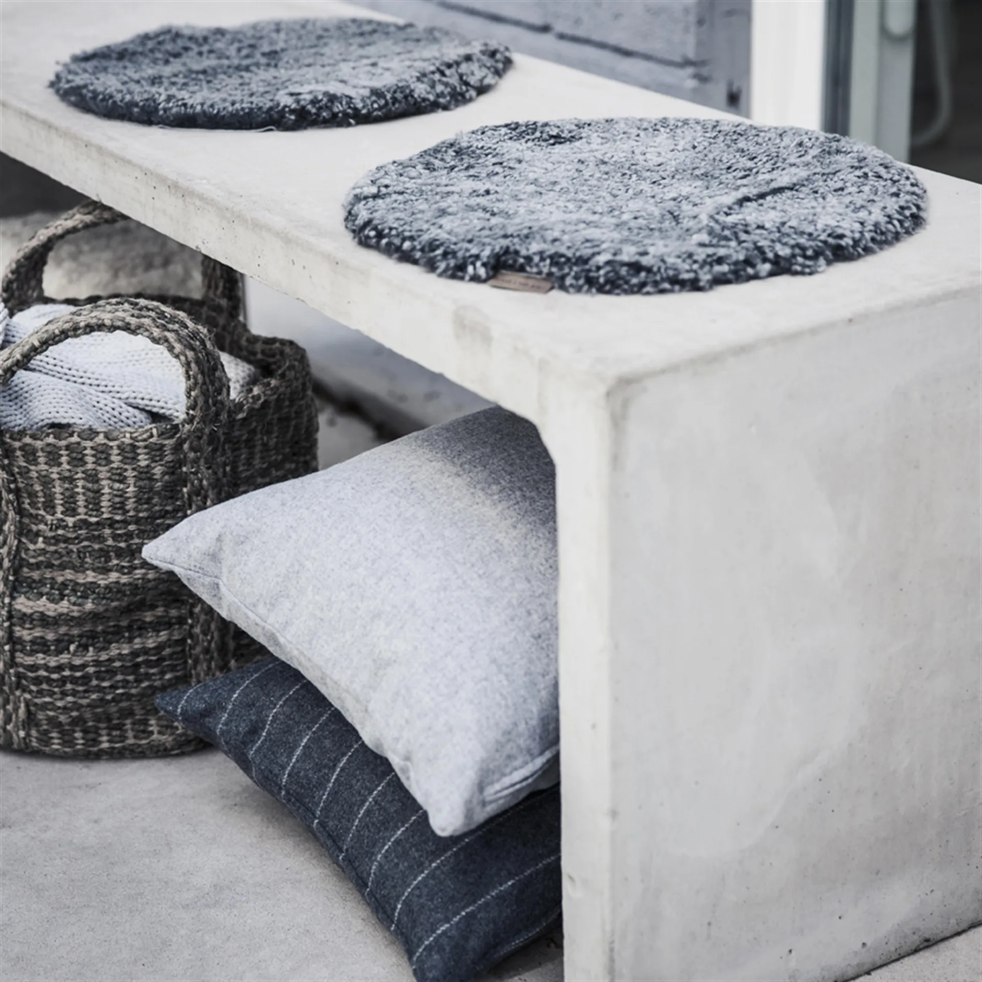 Capa de assento para cadeira Shepherd, Ida 38cm, preto grafite Shepherd of Sweden