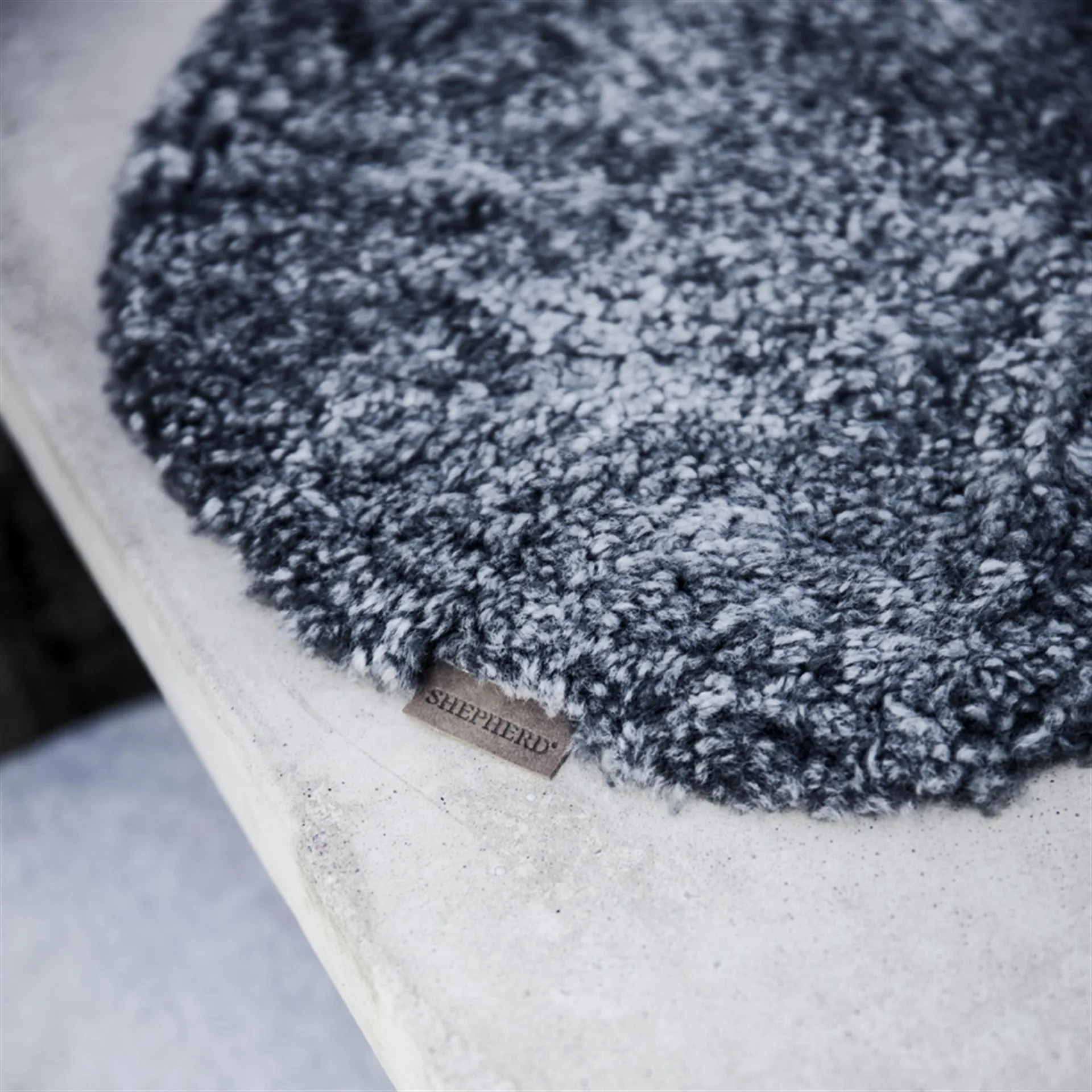 Capa de assento para cadeira Shepherd, Ida 38cm, preto grafite Shepherd of Sweden