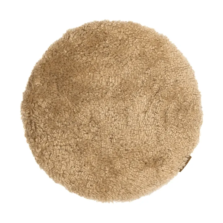 Jill almofada de assento acolchoada - Areia (bege), Ø36 cm - Shepherd of Sweden