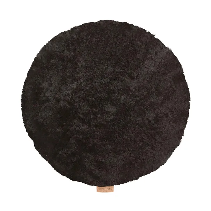 Jill almofada de assento acolchoada - Preto, Ø36 cm - Shepherd of Sweden