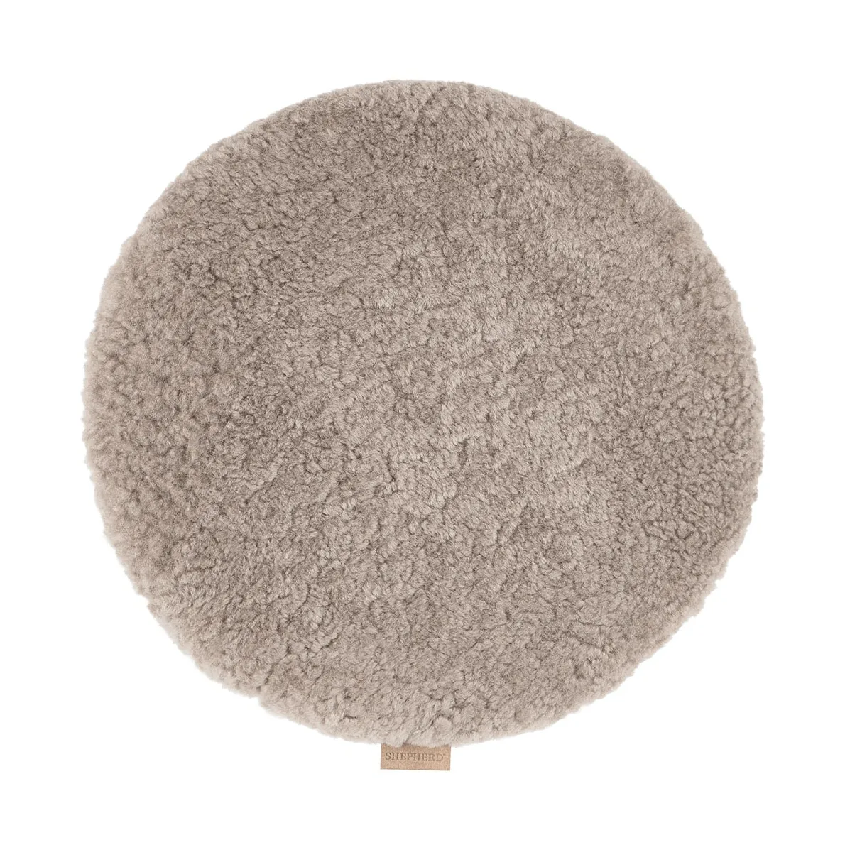 Jill almofada de assento acolchoada, Stone (bege), Ø36 cm Shepherd of Sweden