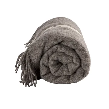 Manta de lã Lucy 140x240 cm - Granite - Shepherd of Sweden