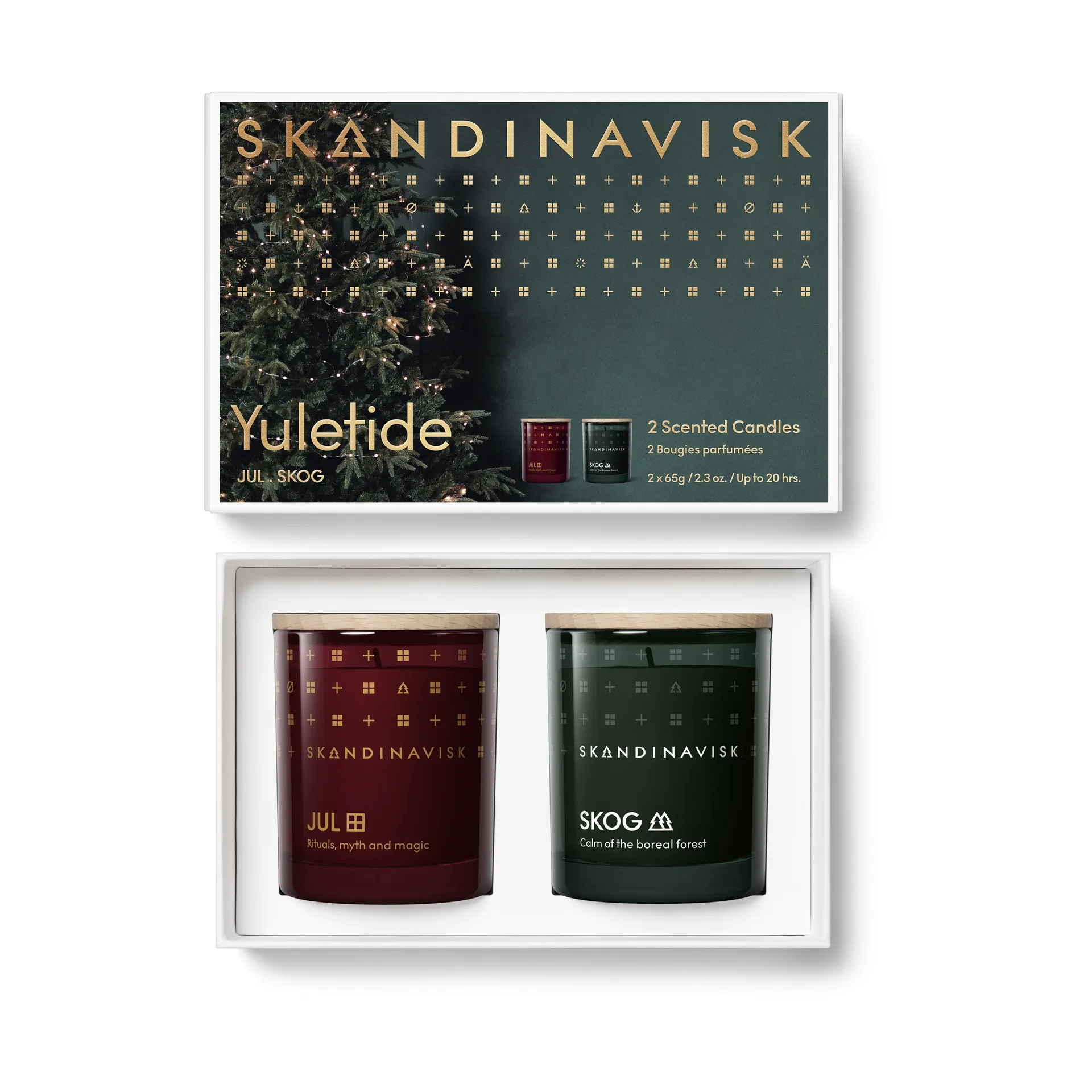 Conjunto de velas perfumadas Yuletide 2 peças, 65 g Skandinavisk
