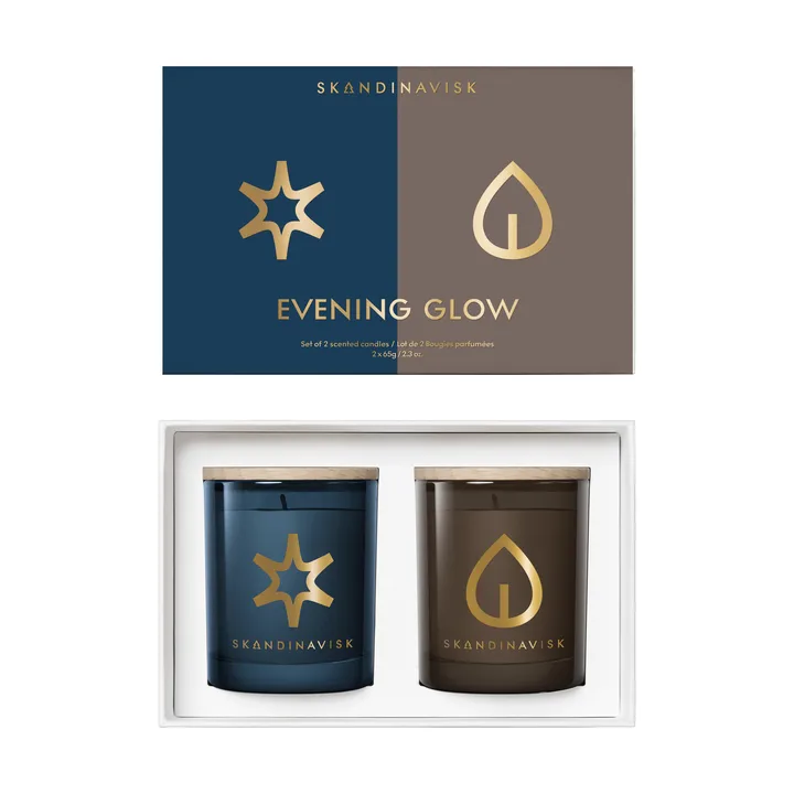 Evening Glow conjunto de velas perfumadas 2 peças - 65 g - Skandinavisk