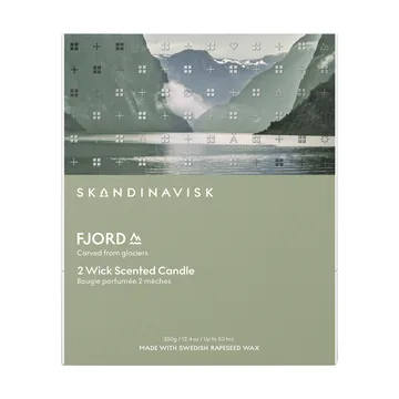Fjord vela perfumada - 350 g, 2 pavios - Skandinavisk