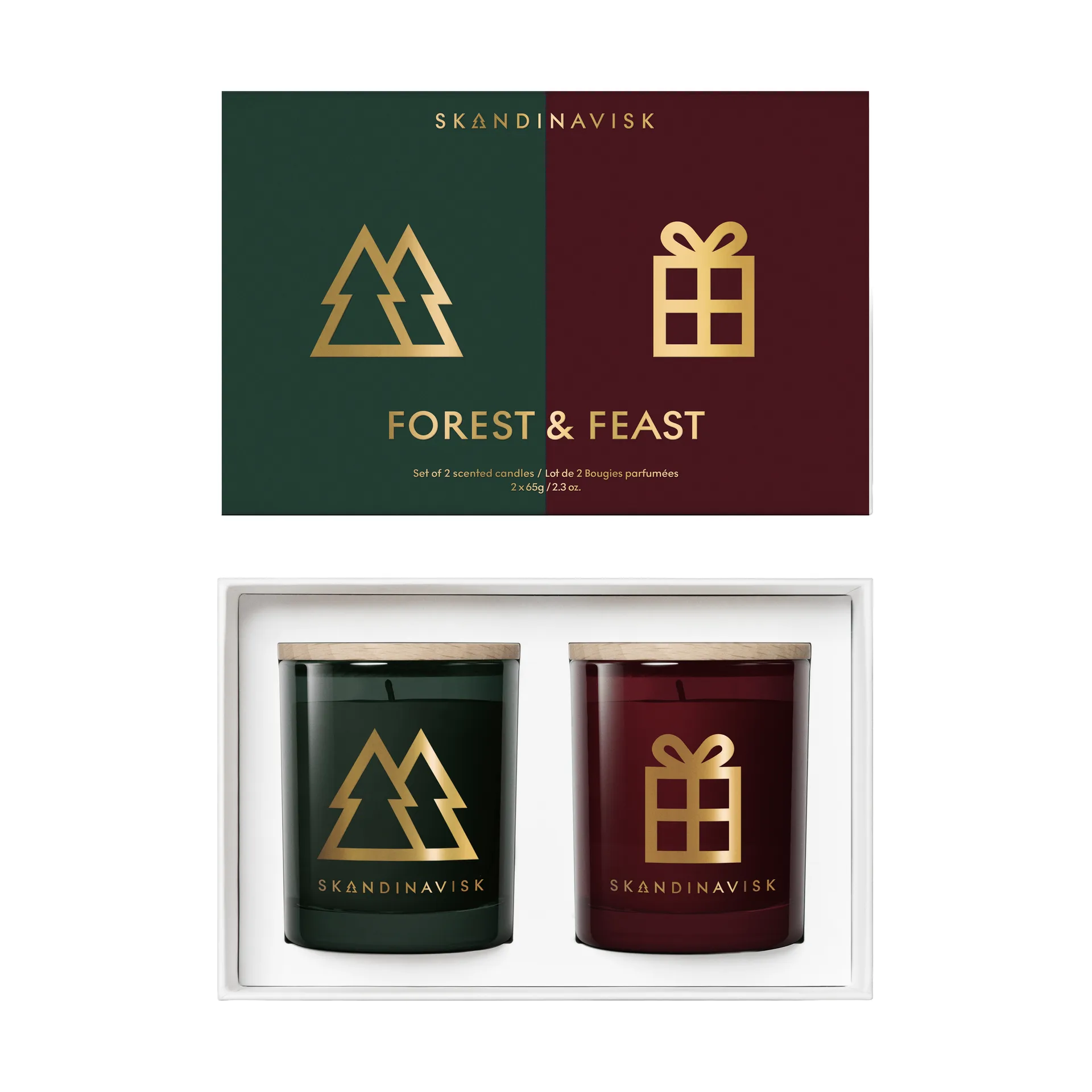Forest & Feast conjunto de velas perfumadas de oferta 2 peças, 65 g Skandinavisk