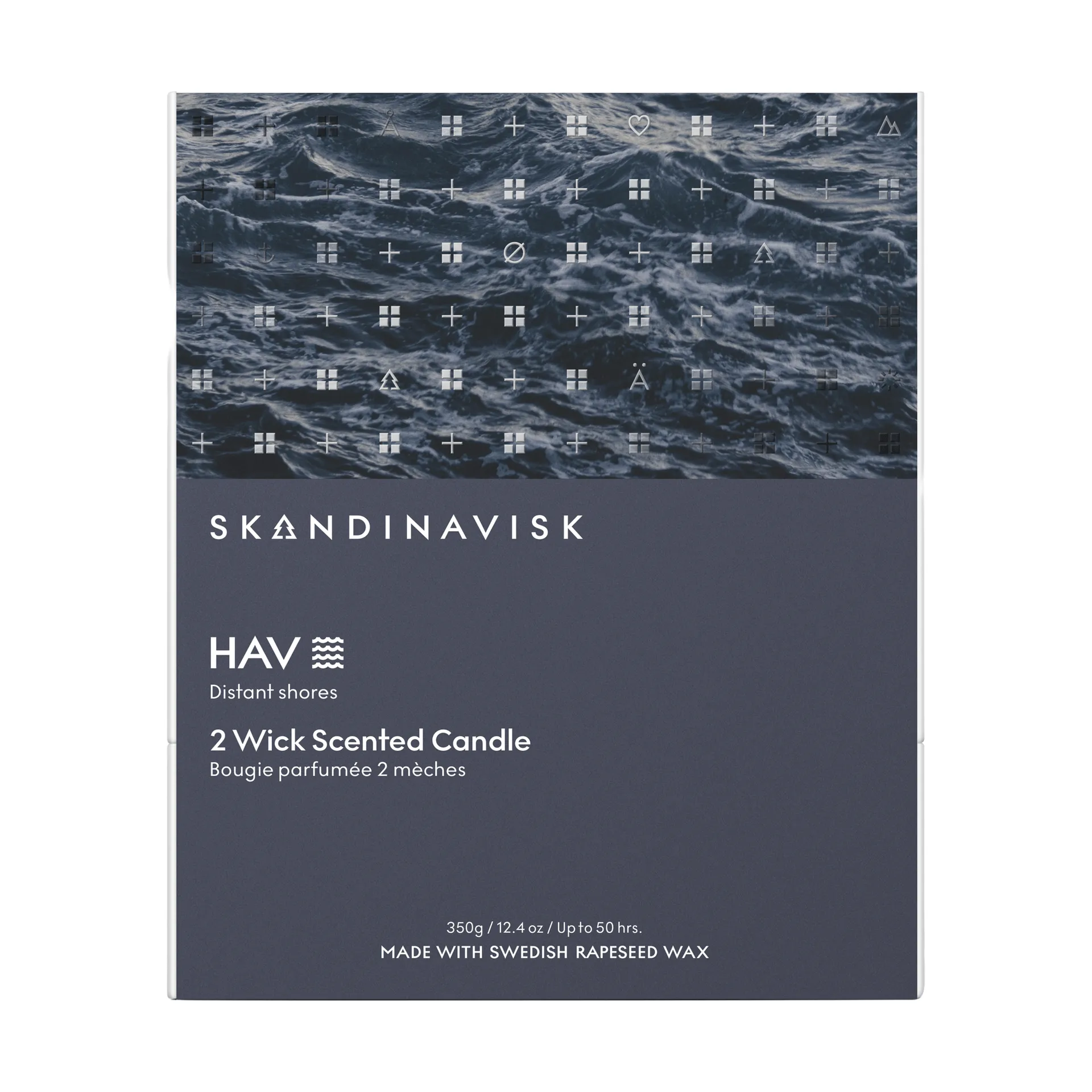 Hav vela perfumada, 350 g, 2 pavios Skandinavisk
