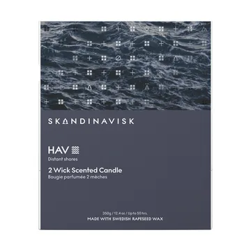 Hav vela perfumada - 350 g, 2 pavios - Skandinavisk