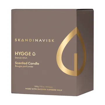 Hygge Gold Symbol vela perfumada - 200 g - Skandinavisk