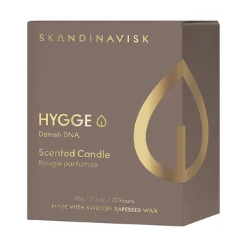 Hygge Gold Symbol vela perfumada - 65 g - Skandinavisk