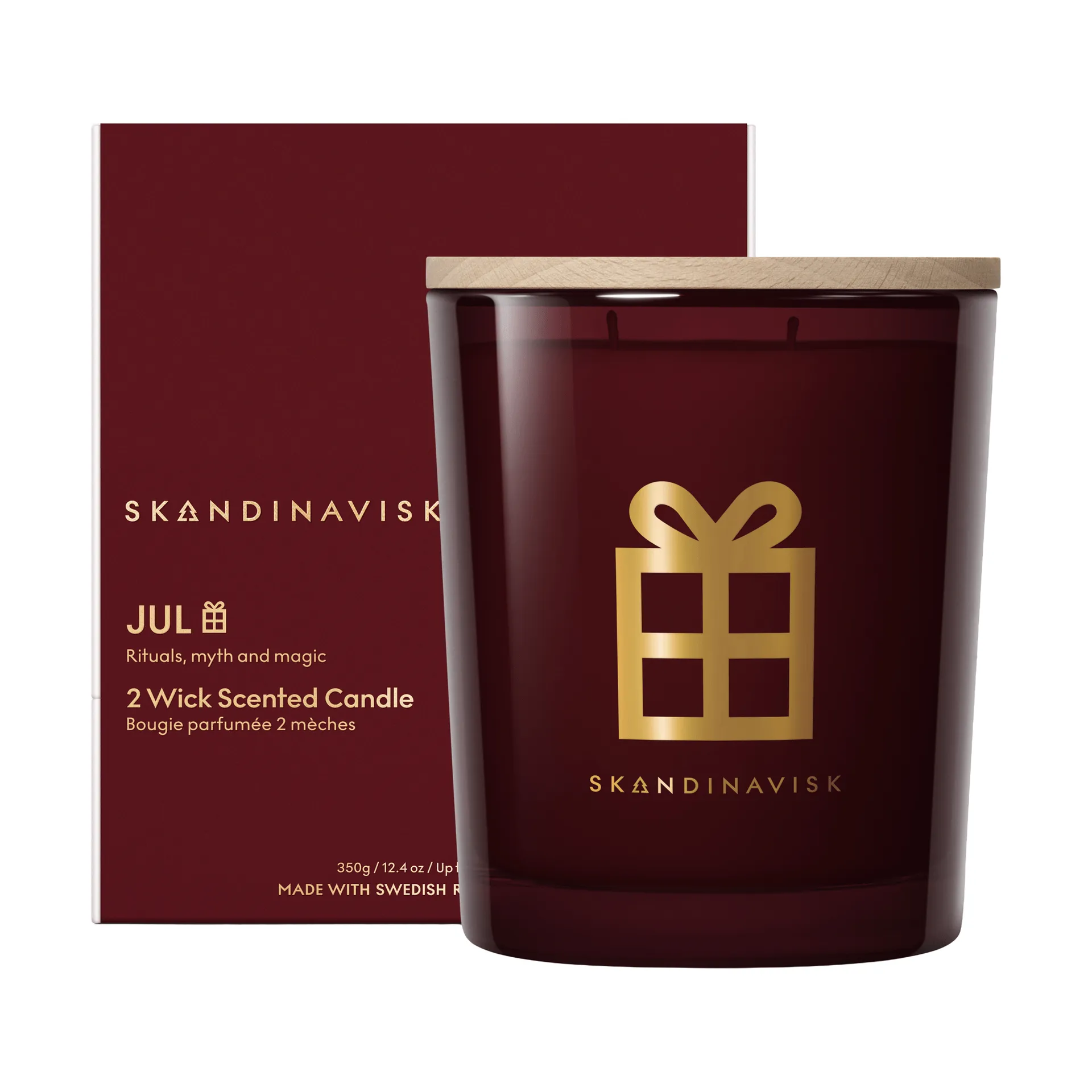 Jul Gold Symbol vela perfumada, 350 g, 2 pavios Skandinavisk
