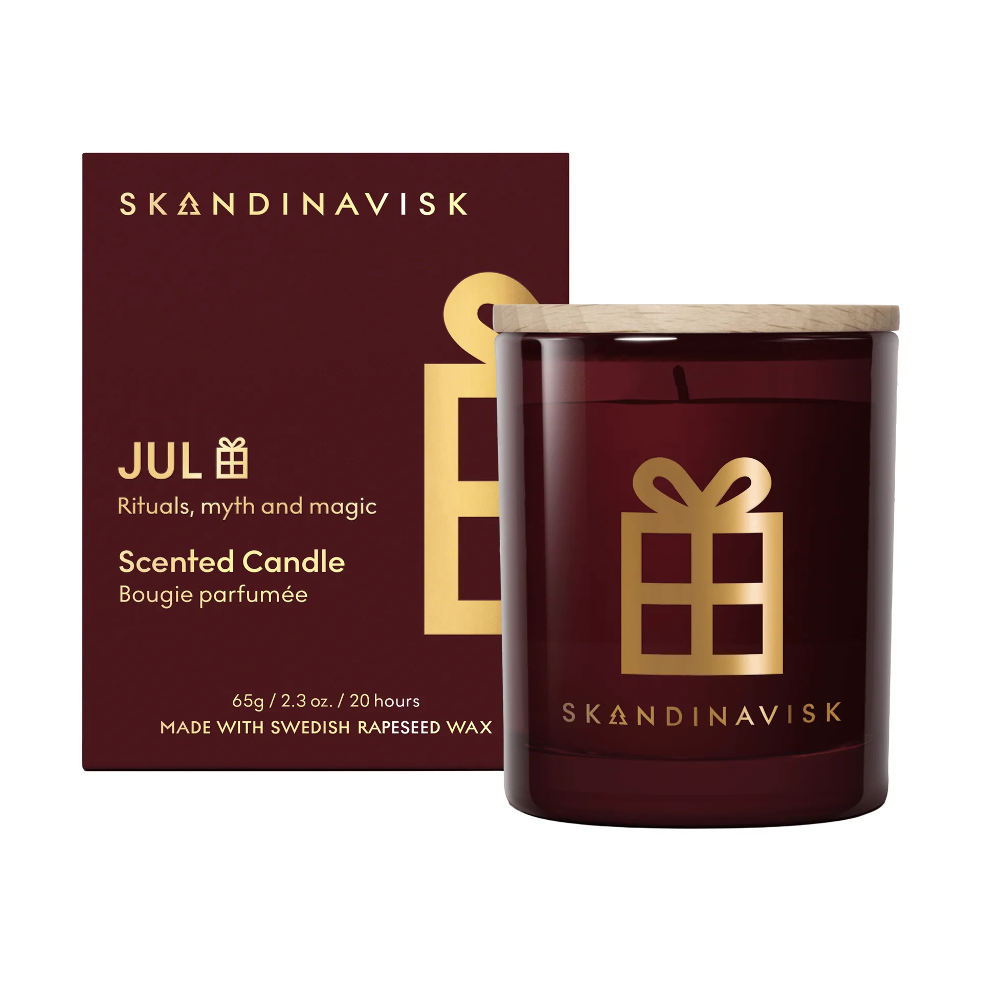 Jul Gold Symbol vela perfumada, 65 g Skandinavisk