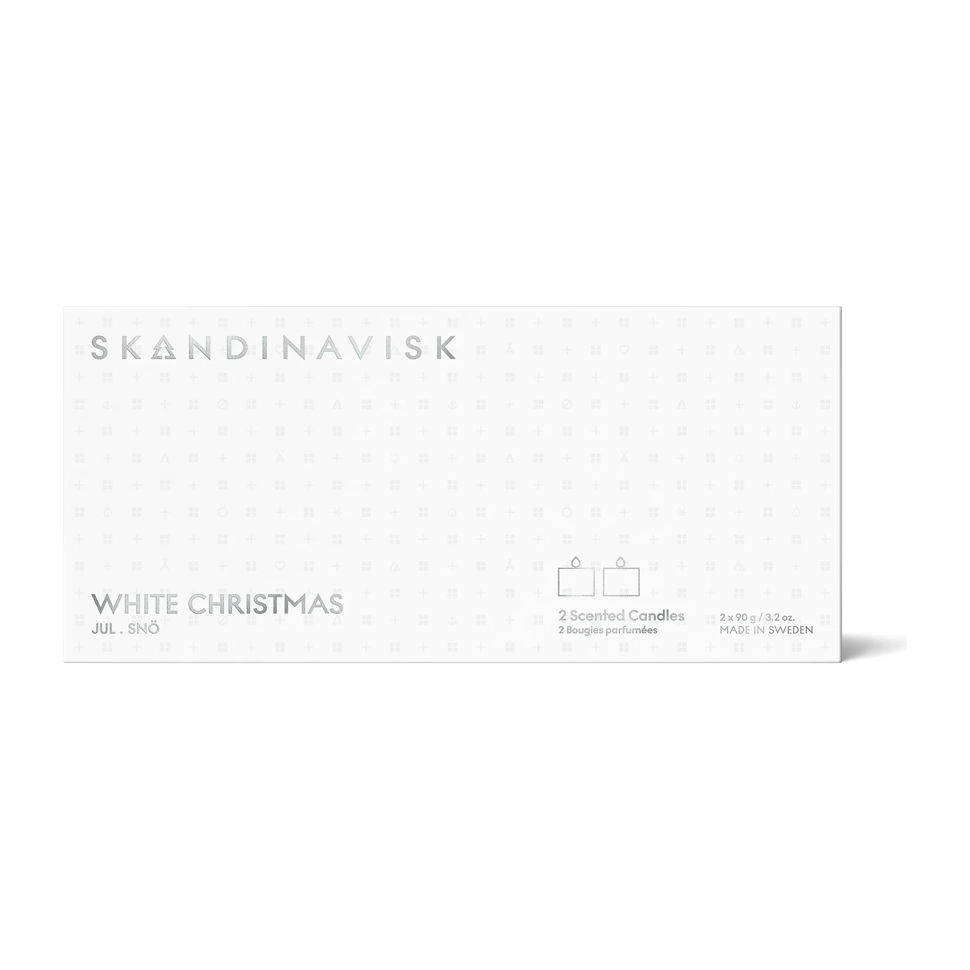 Mini Vela Gift set 2 Peças White Christmas, 2x90g Skandinavisk