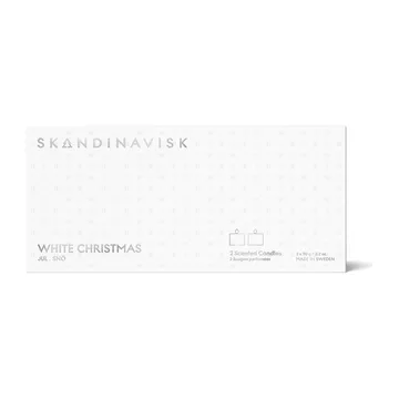 Mini Vela Gift set 2 Peças White Christmas - 2x90g - Skandinavisk
