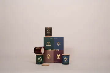 Moments conjunto de velas perfumadas, oferta, 4 peças - 65 g - Skandinavisk