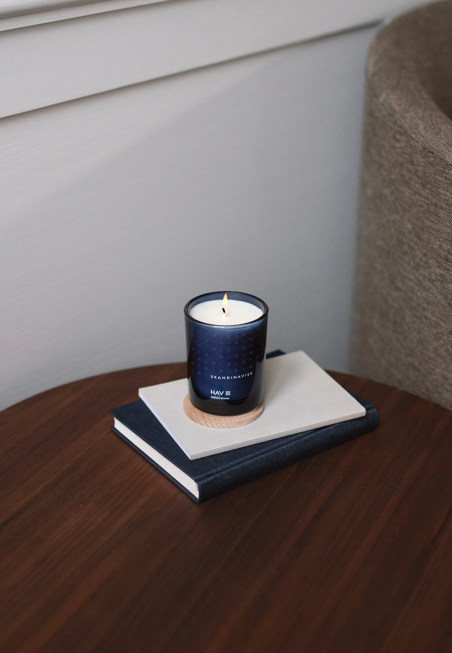 Vela perfumada com tampa Hav, 200 g Skandinavisk