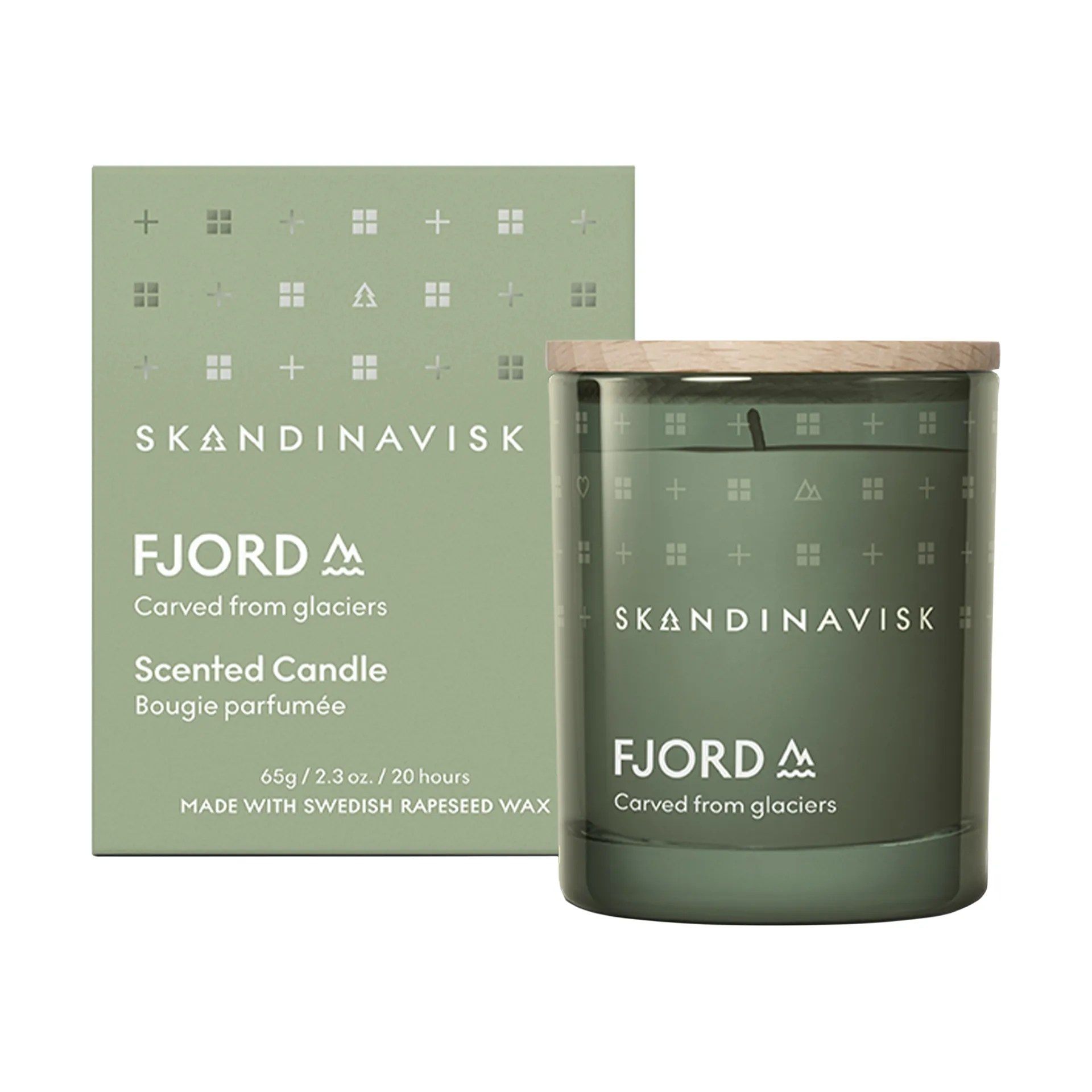 Vela perfumada Fjord tampa, 65 g Skandinavisk