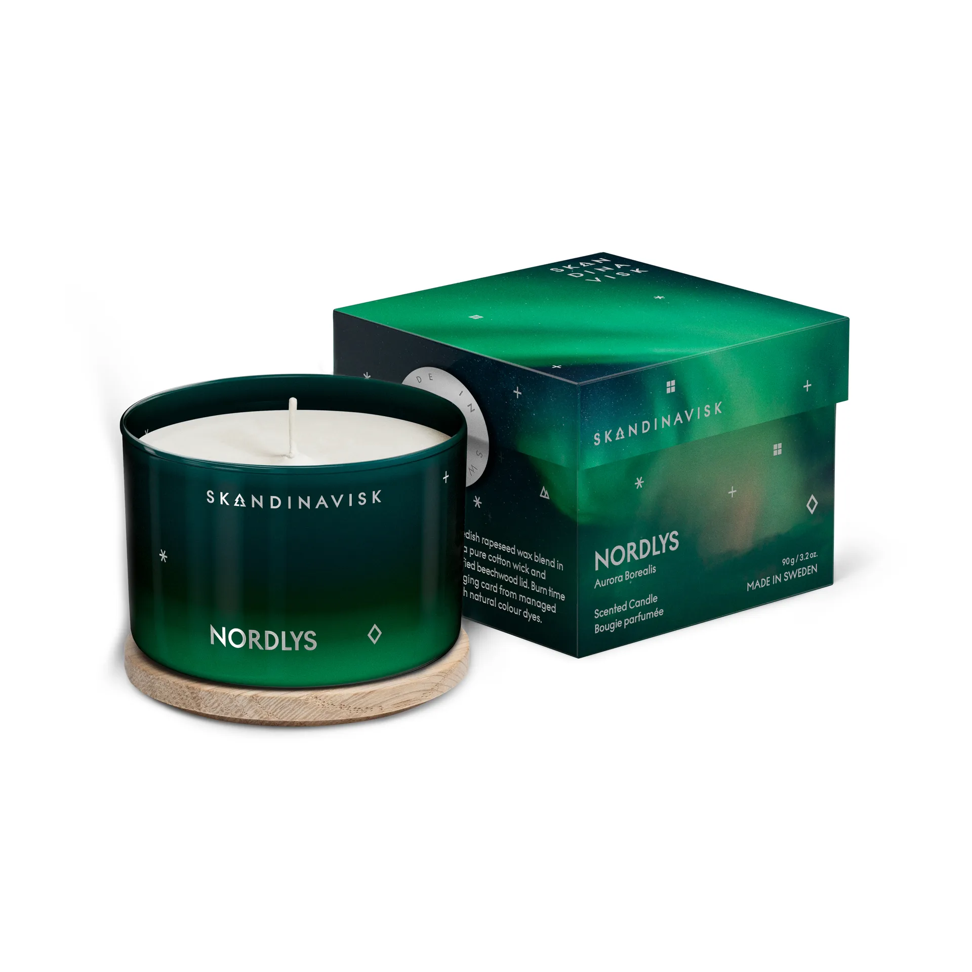Vela perfumada Nordlys, 90g Skandinavisk