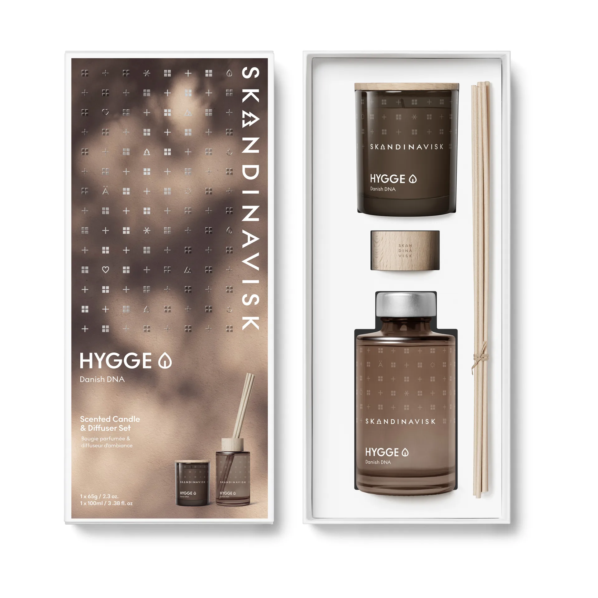 Velas perfumadas & difusores de aroma HYGGE, 65 g + 100 ml Skandinavisk