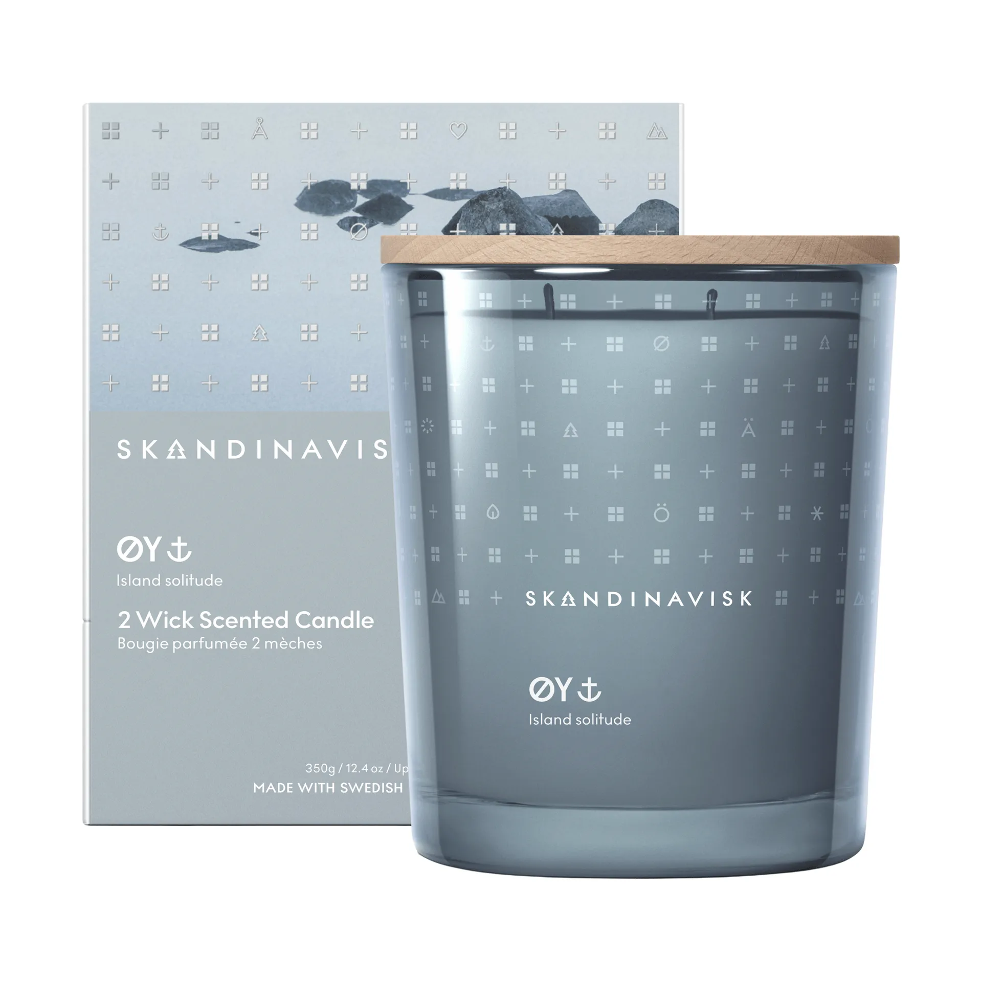 Øy vela perfumada, 350 g, 2 pavios Skandinavisk