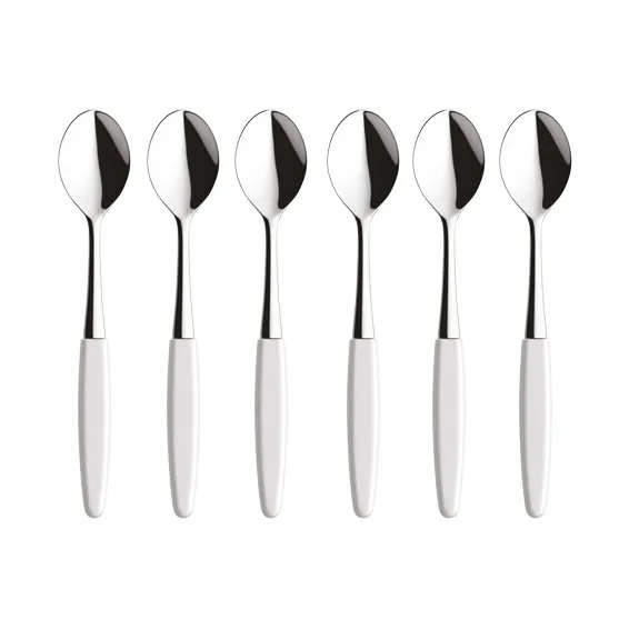 Colher de café Skaugum, 6 un. Pure white - Skaugum of Norway