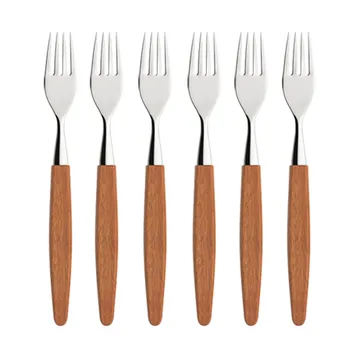 Garfo Skaugum, 6 un. Ecco Teak - undefined - Skaugum of Norway