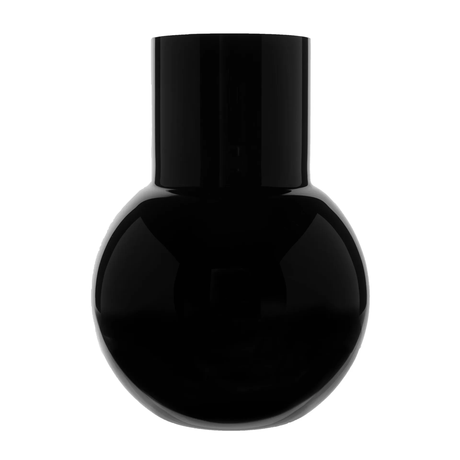Vaso Pallo, Preto 20 cm Skrufs Glasbruk
